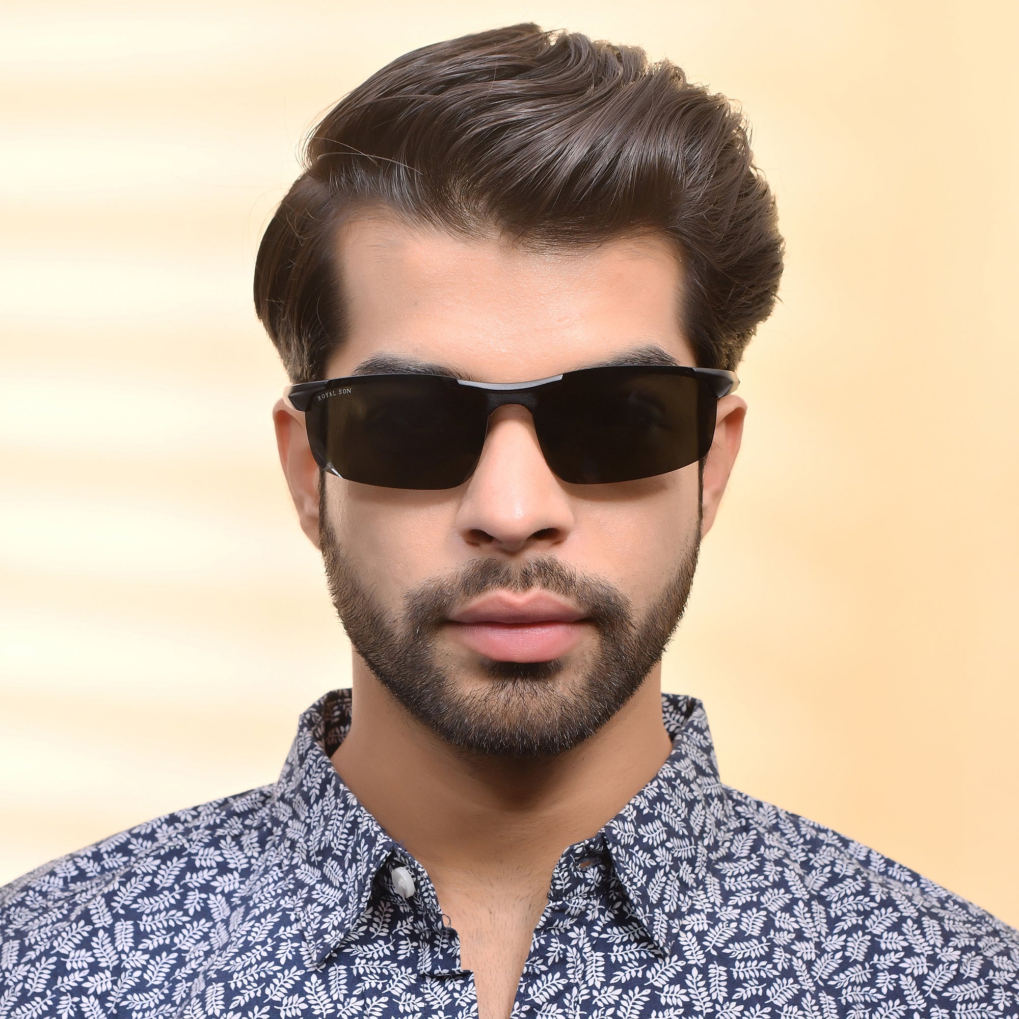 Royal Son Wrap-Around Polarized Men Sunglasses - CHI0094-C1