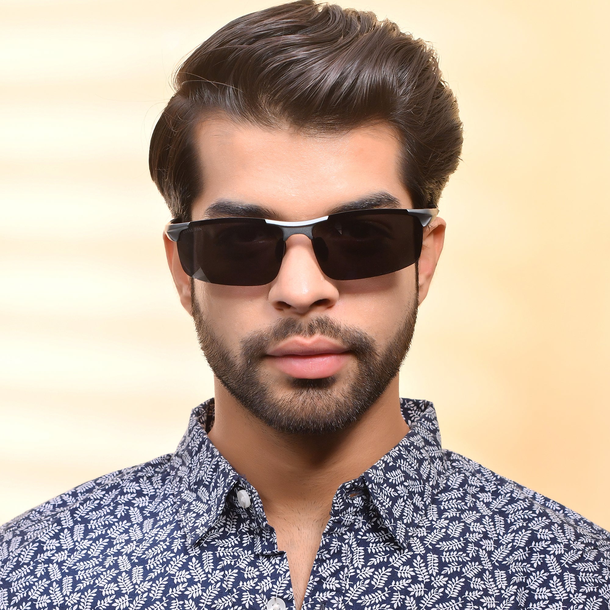 Royal Son Wrap-Around Polarized Men Sunglasses - CHI0094-C2