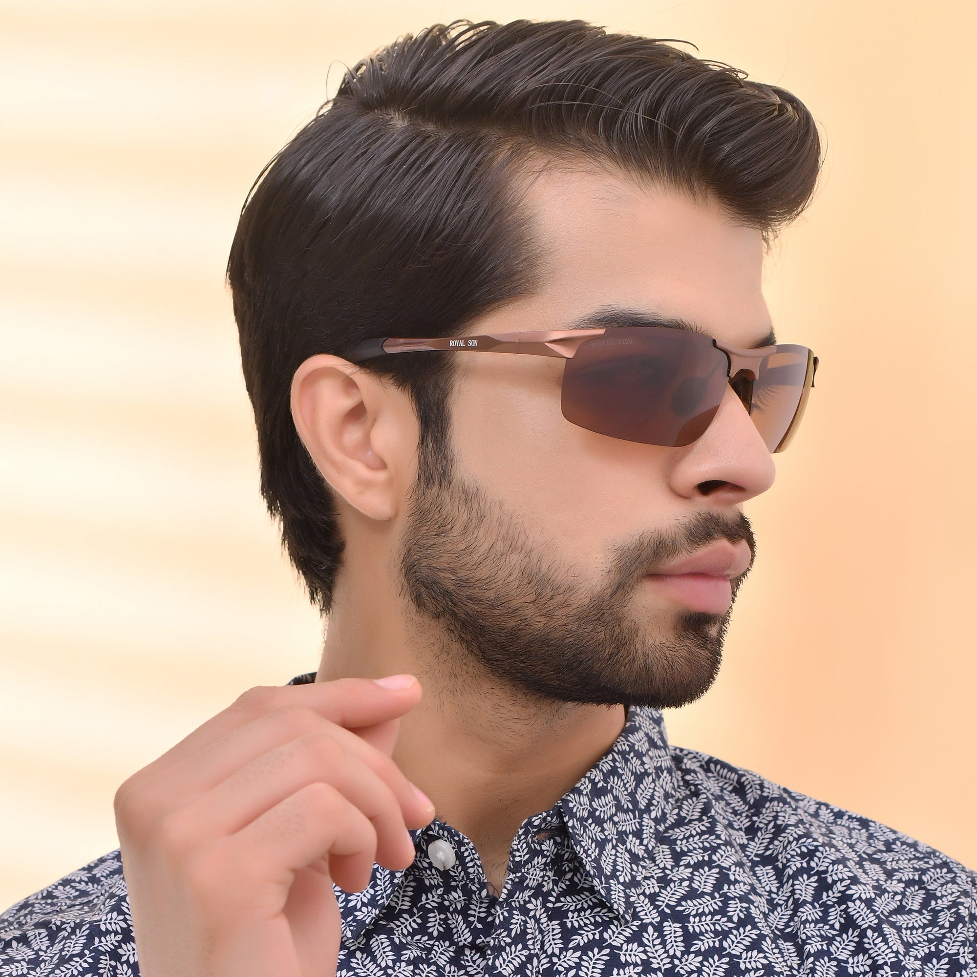 Royal Son Wrap-Around Polarized Men Sunglasses - CHI0094-C3