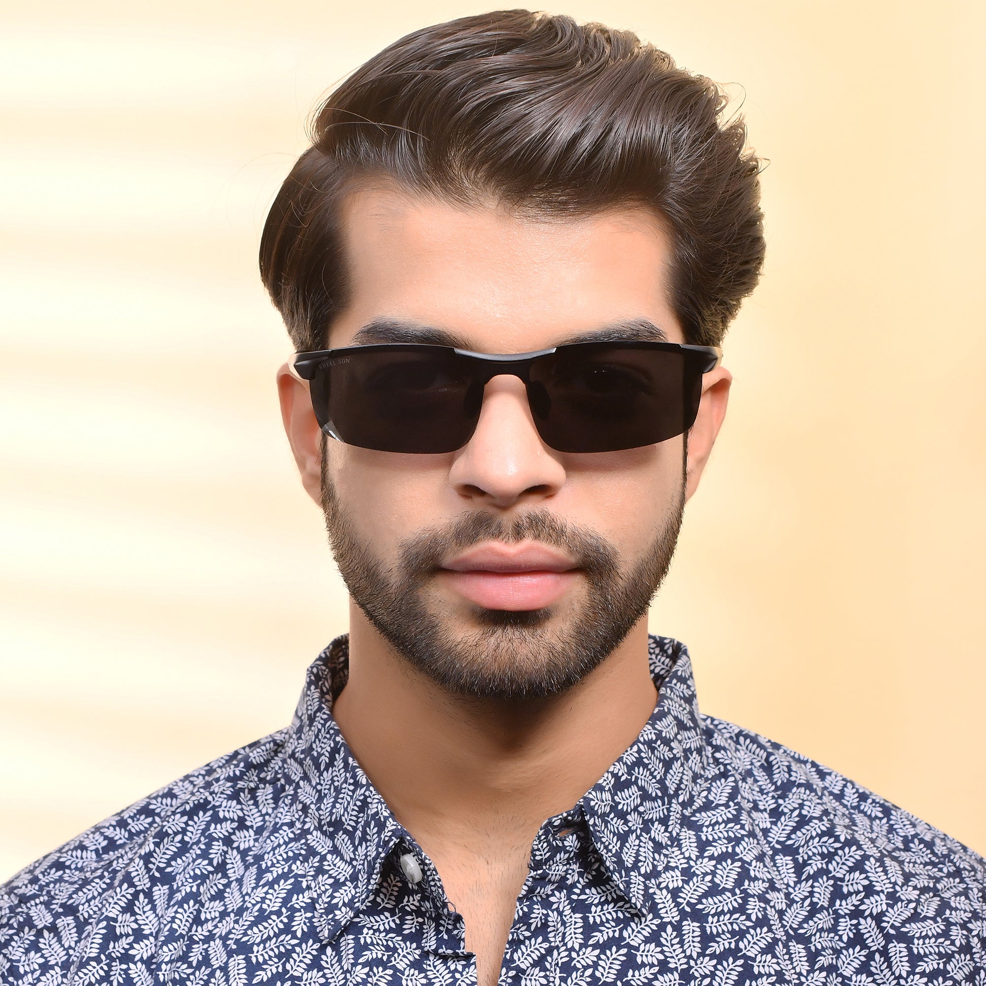 Royal Son Wrap-Around Polarized Men Sunglasses - CHI0094-C5
