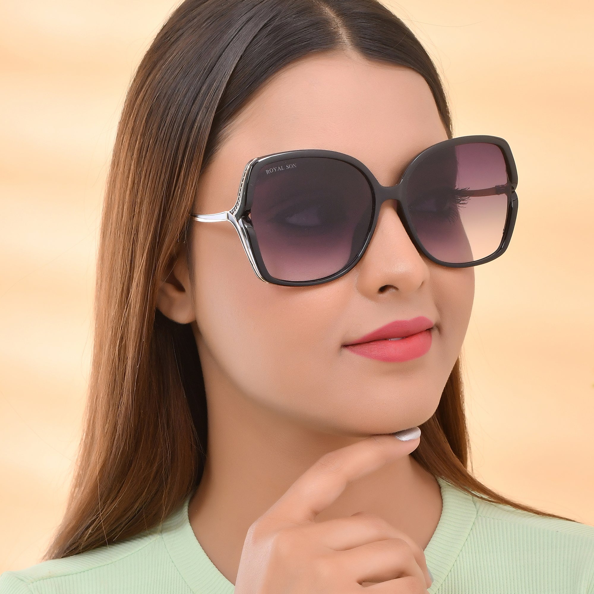 Royal Son Oversized Butterfly UV Protected Women Sunglasses - CHIWM00113-C1