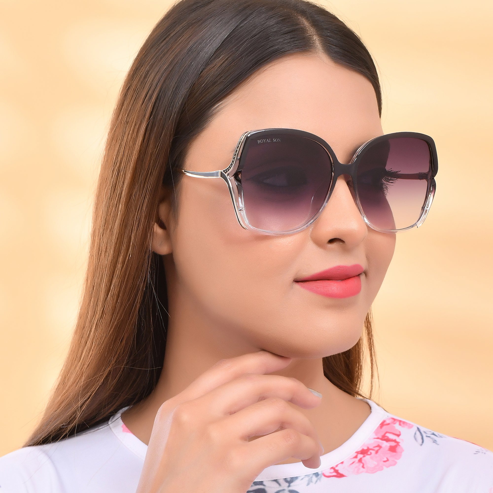 Royal Son Oversized Butterfly UV Protected Women Sunglasses - CHIWM00113-C2