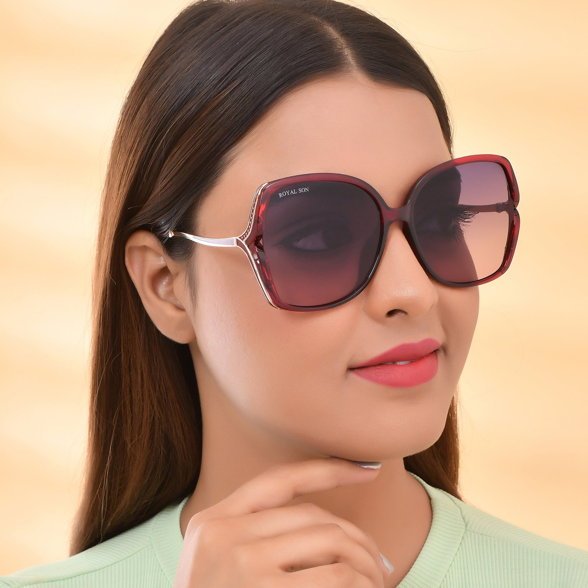 Royal Son Oversized Butterfly UV Protected Women Sunglasses - CHIWM00113-C3