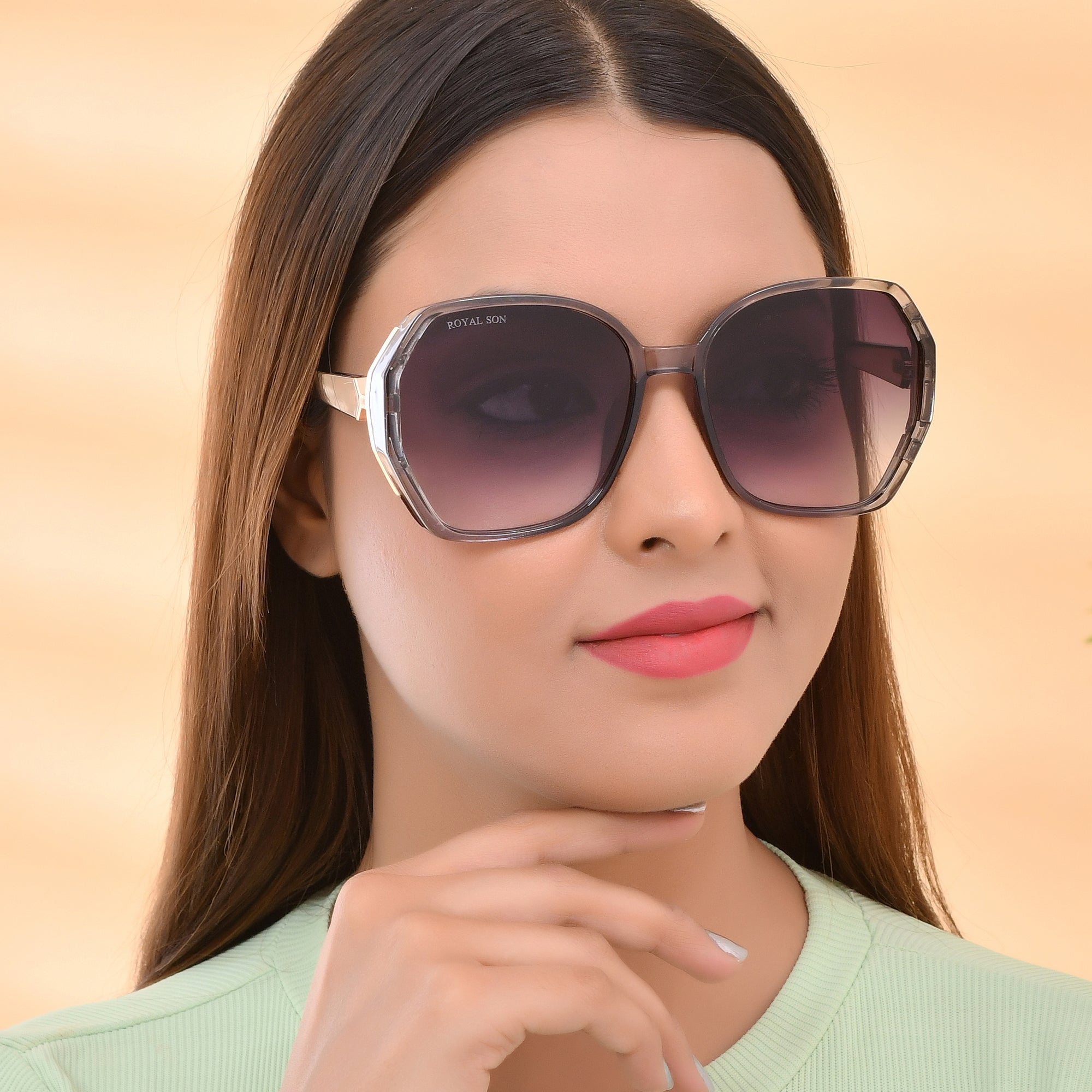 Royal Son Oversized Butterfly UV Protected Women Sunglasses - CHIWM00114-C2