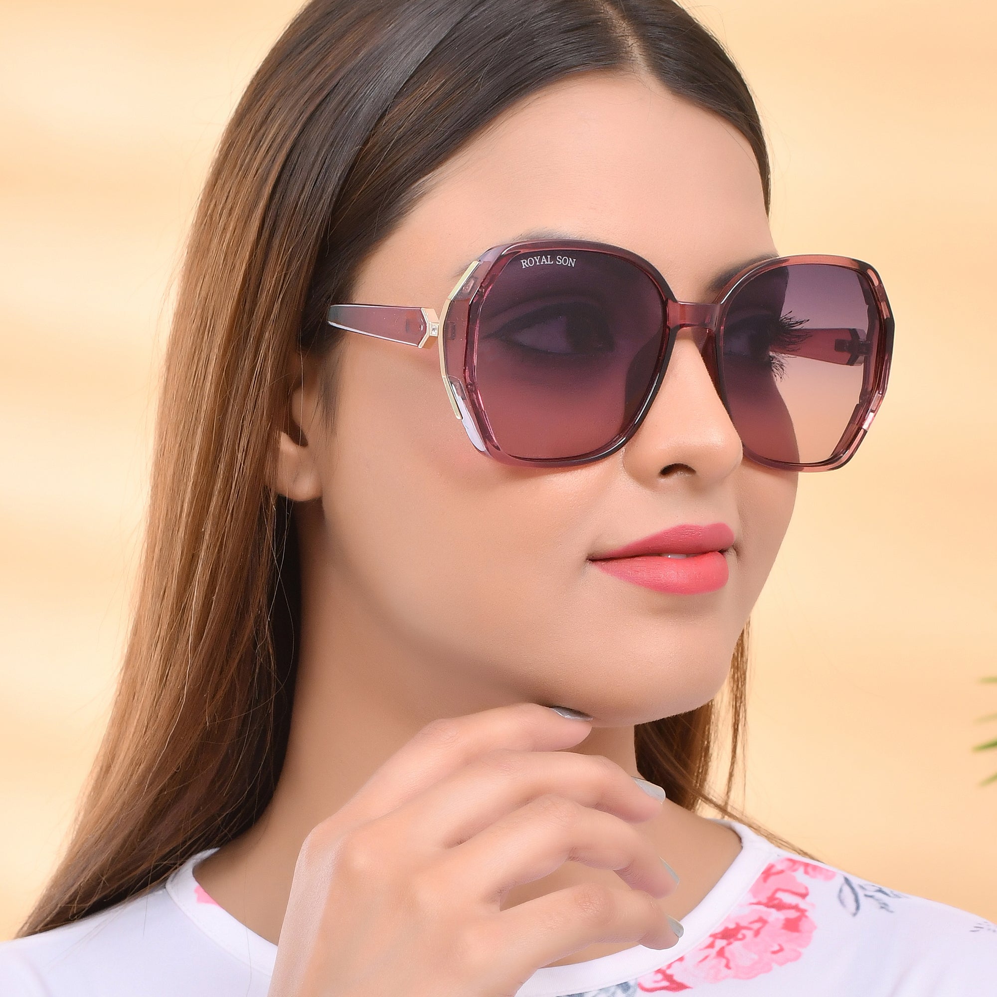 Royal Son Oversized Butterfly UV Protected Women Sunglasses - CHIWM00114-C4