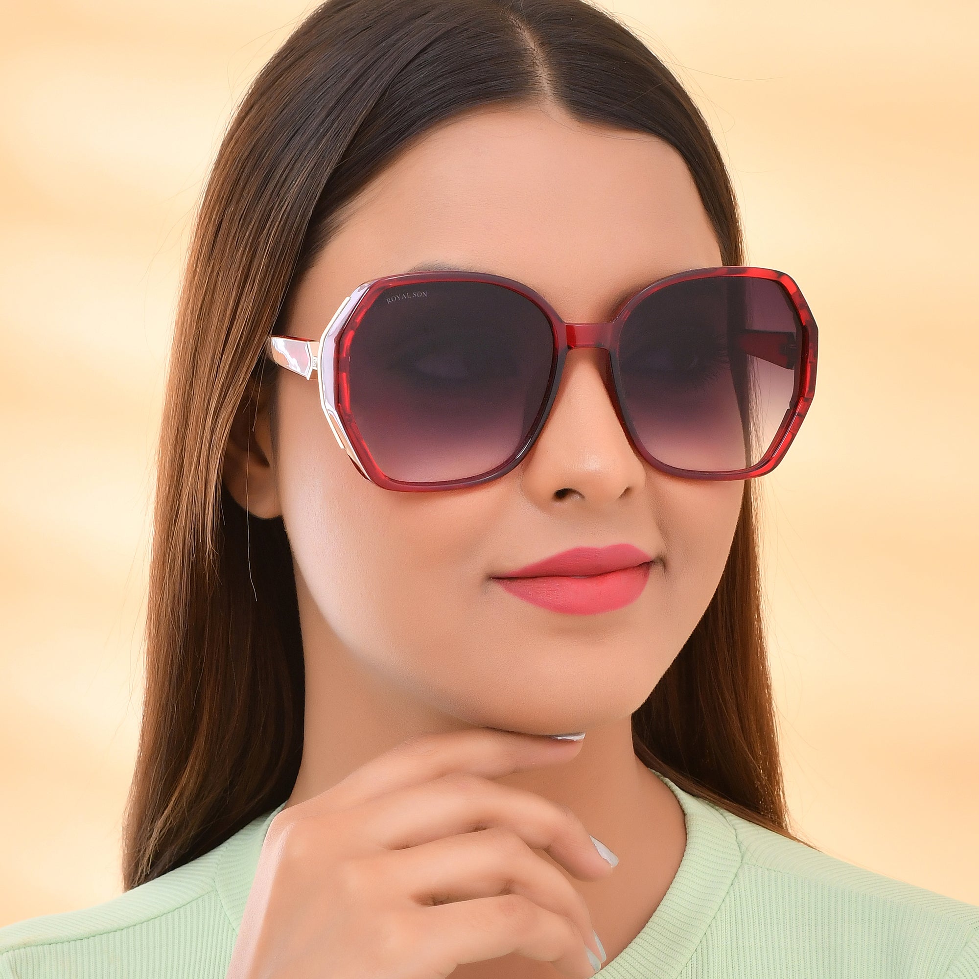 Royal Son Oversized Butterfly UV Protected Women Sunglasses - CHIWM00114-C5