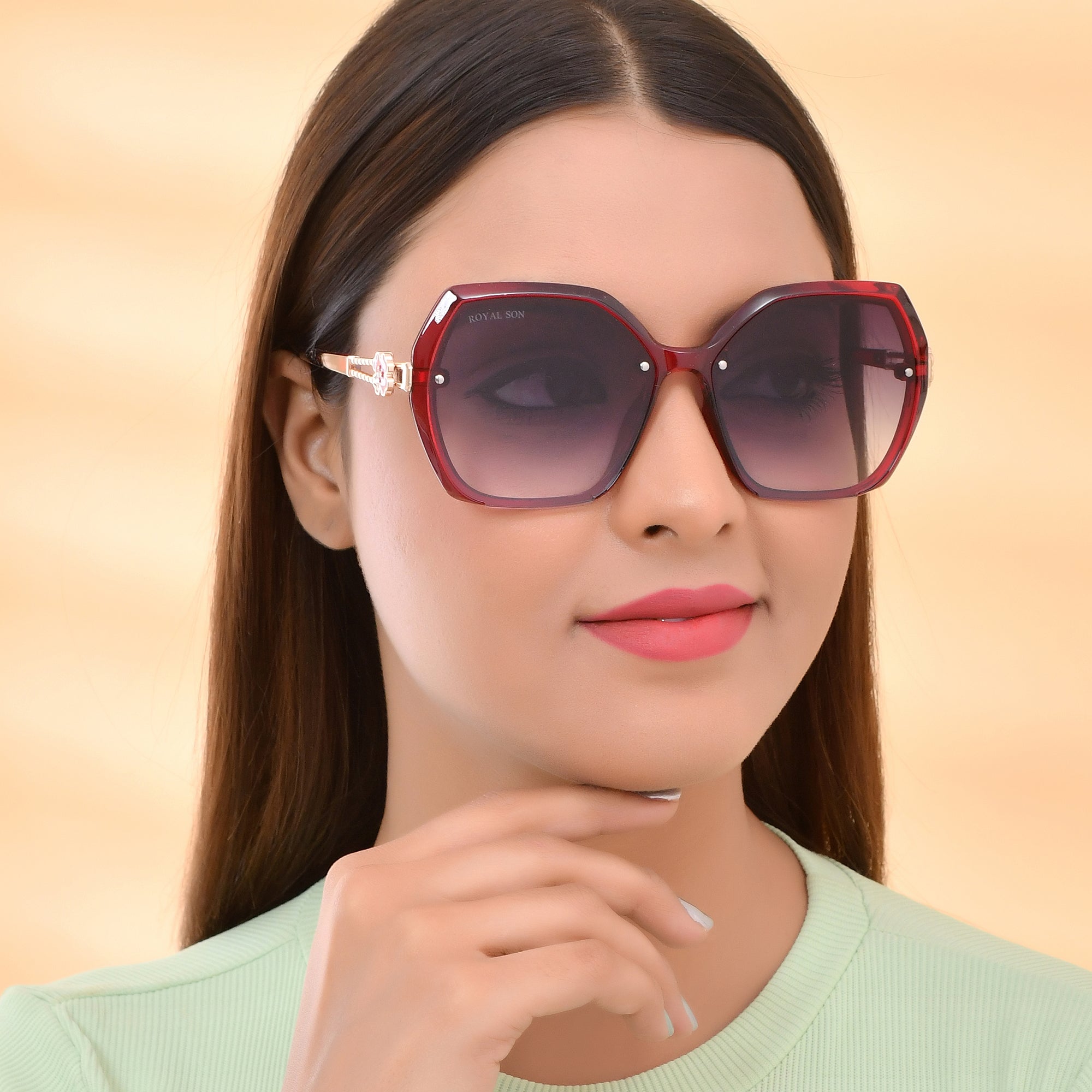 Royal Son Oversized Butterfly UV Protected Women Sunglasses - CHIWM00115-C6