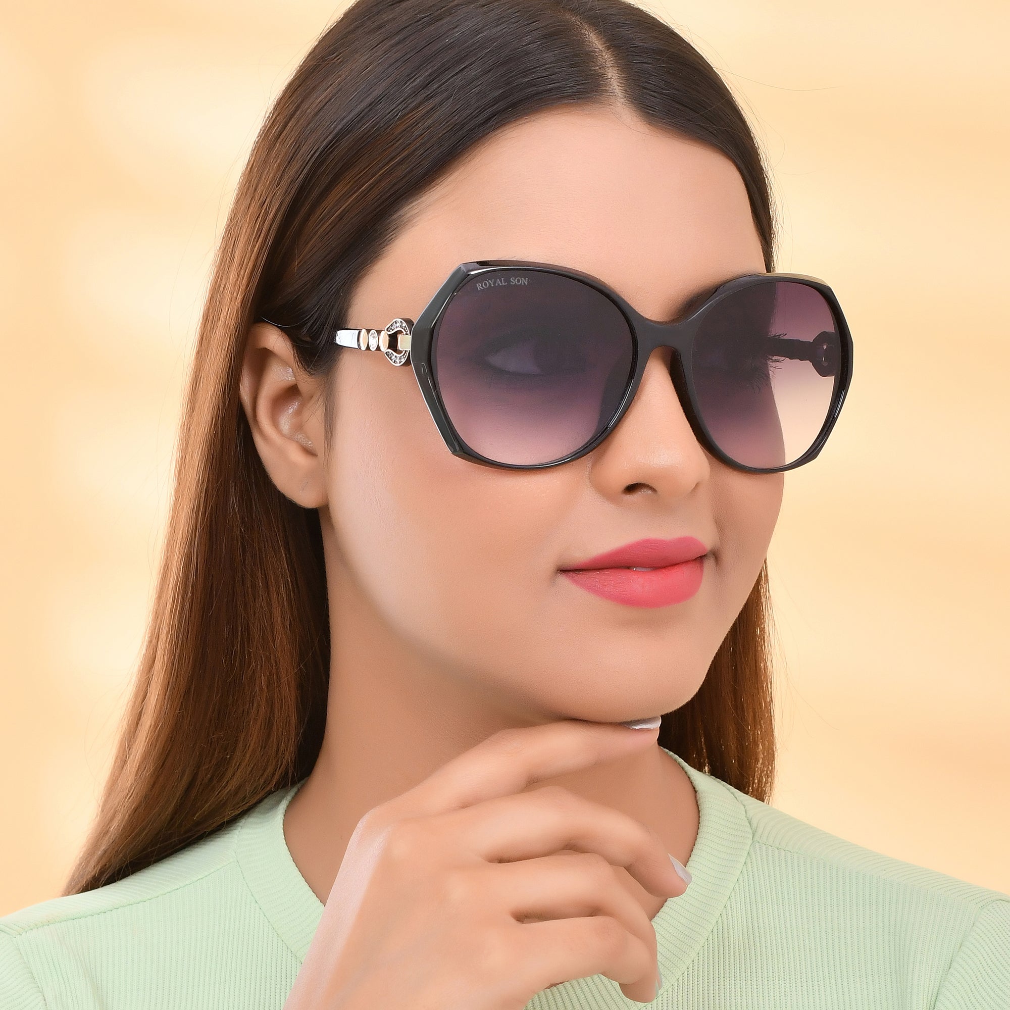 Royal Son Oversized Butterfly UV Protected Women Sunglasses - CHIWM00116-C1