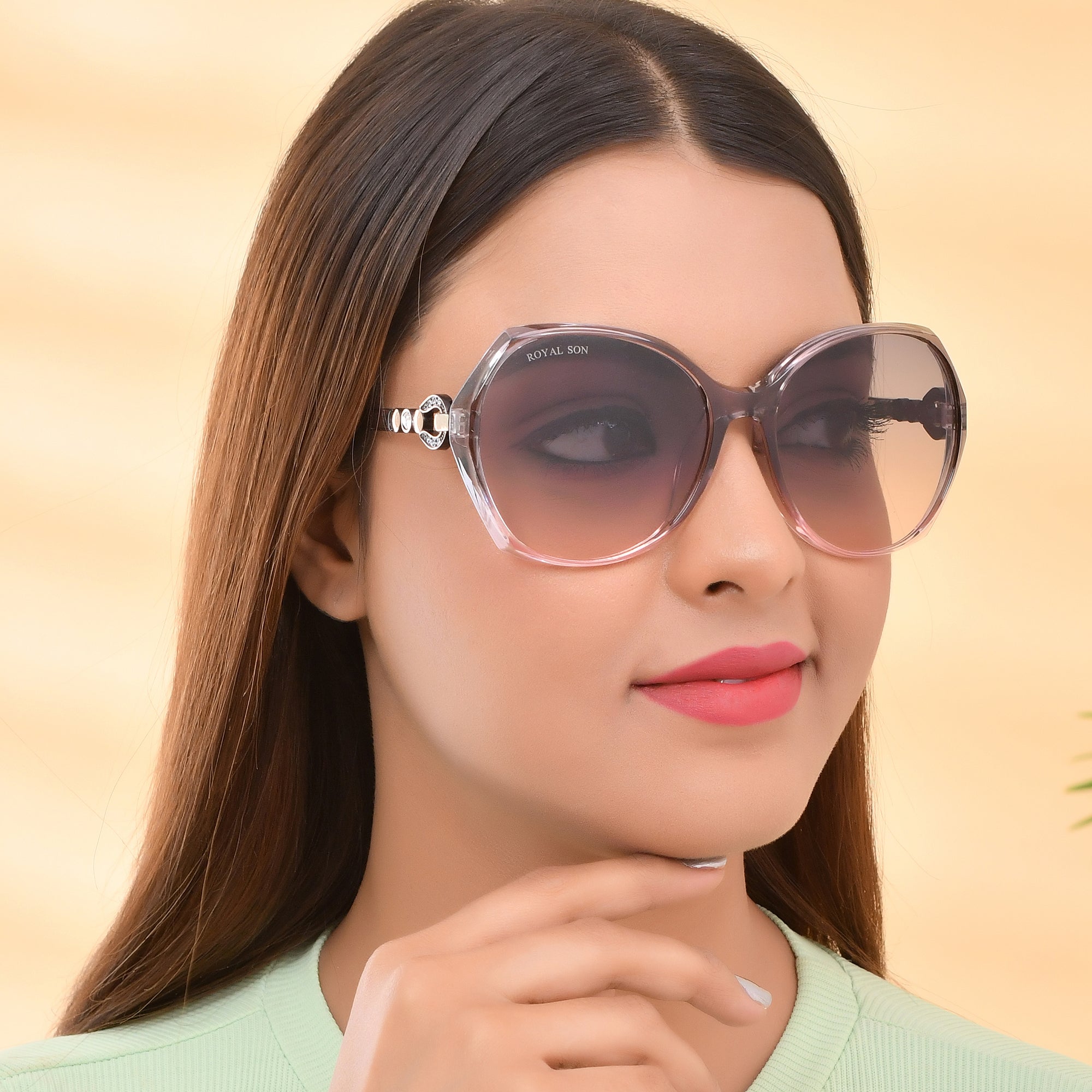 Royal Son Oversized Butterfly UV Protected Women Sunglasses - CHIWM00116-C3