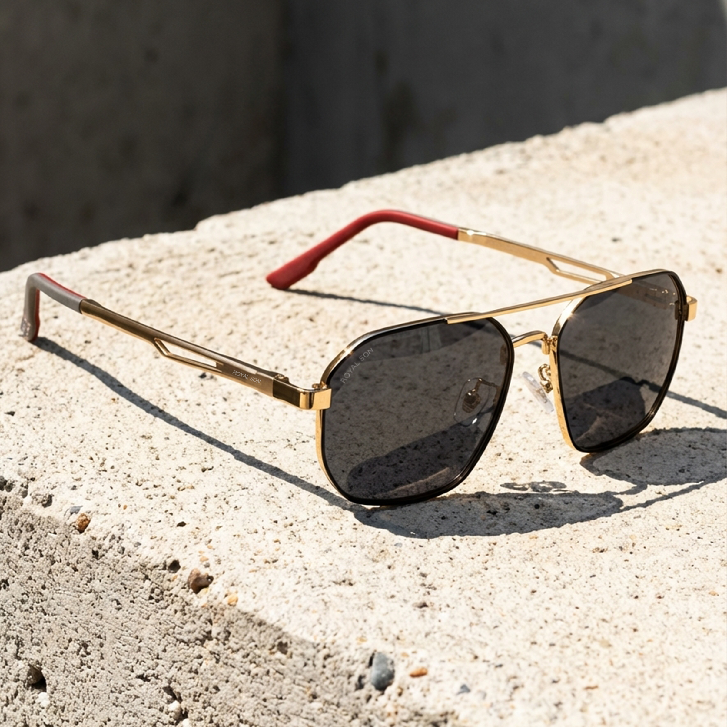 Royal Son Retro Square Polarized UV Protection Chashma For Men & Women New Style – SG-RS1114-C2