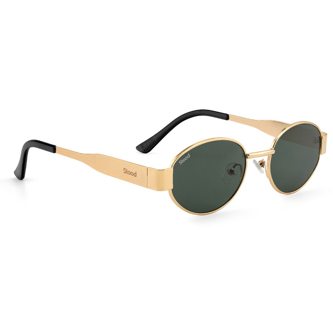 Stood Oval Green UV Protection Goggles For Men & Women Sunglasses – SG-STD0023-C4
