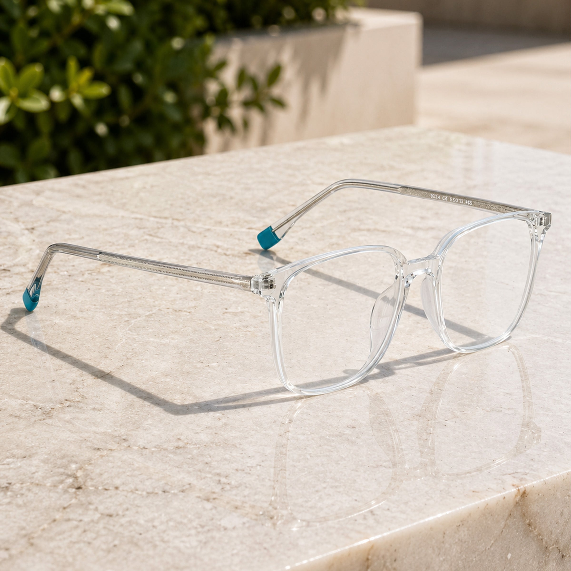 Royal Son Square Clear Computer Blue Ray Cut Lens Full Rim Square Frames For Men - SF0026-C3