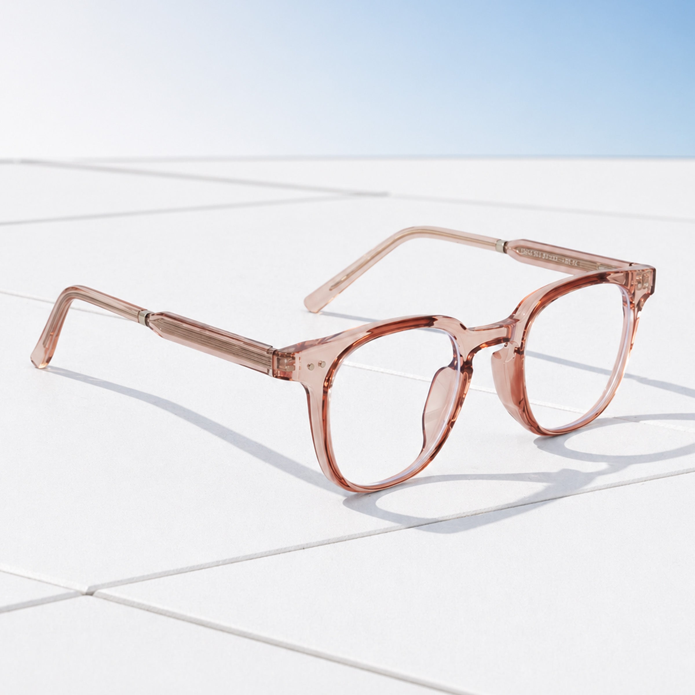 Royal Son Sqaure Brown Anti glare Blue Cut Spectacles Frames Men Women - SF0058-C4