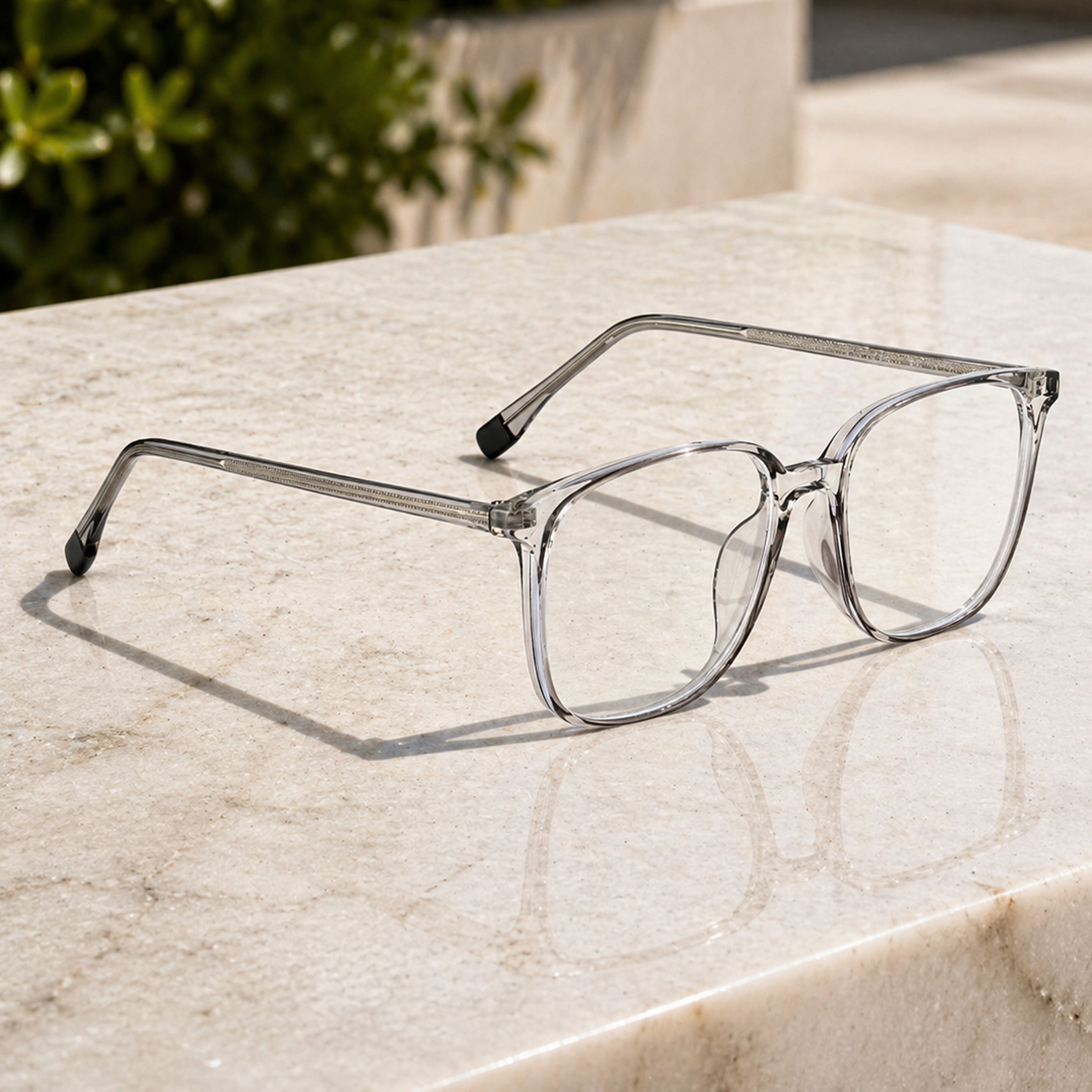 Royal Son Square Clear Blue Block Stylish Uv Rays Eye Protection Eyeglasses Men Women - SF0026-C2