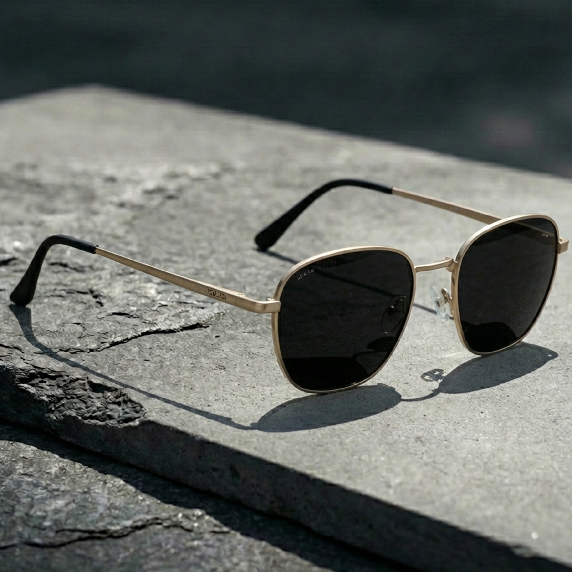 Royal Son Cooling UV Protection Square Sunglasses for Men & Women - SG-RS4040-C3