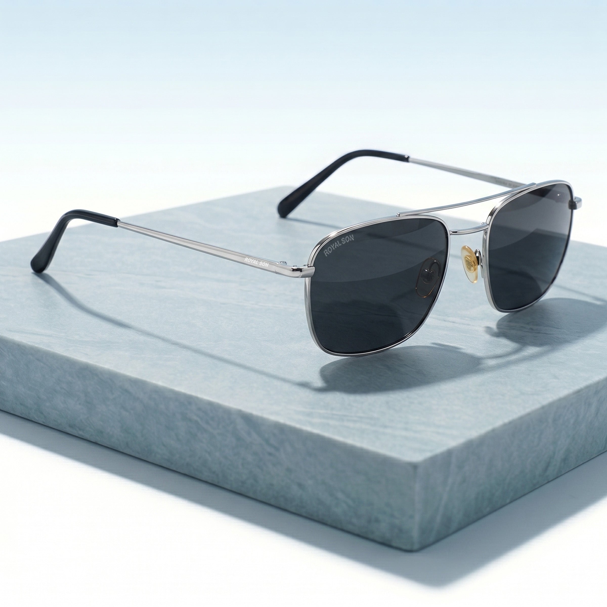 ROYAL SON UV Protected Square Sunglasses For Men And Women - RS0038AV
