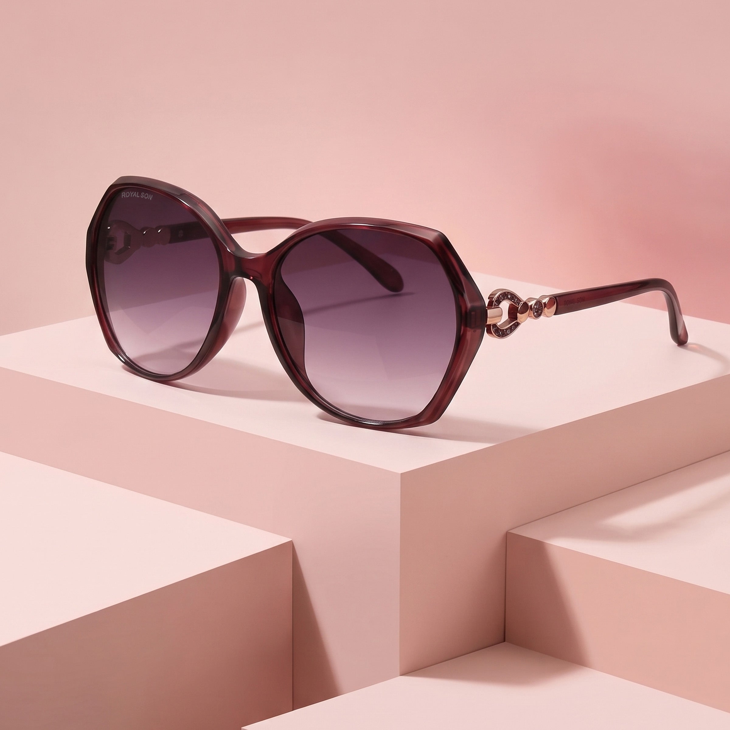Royal Son Oversized Butterfly UV Protected Women Sunglasses