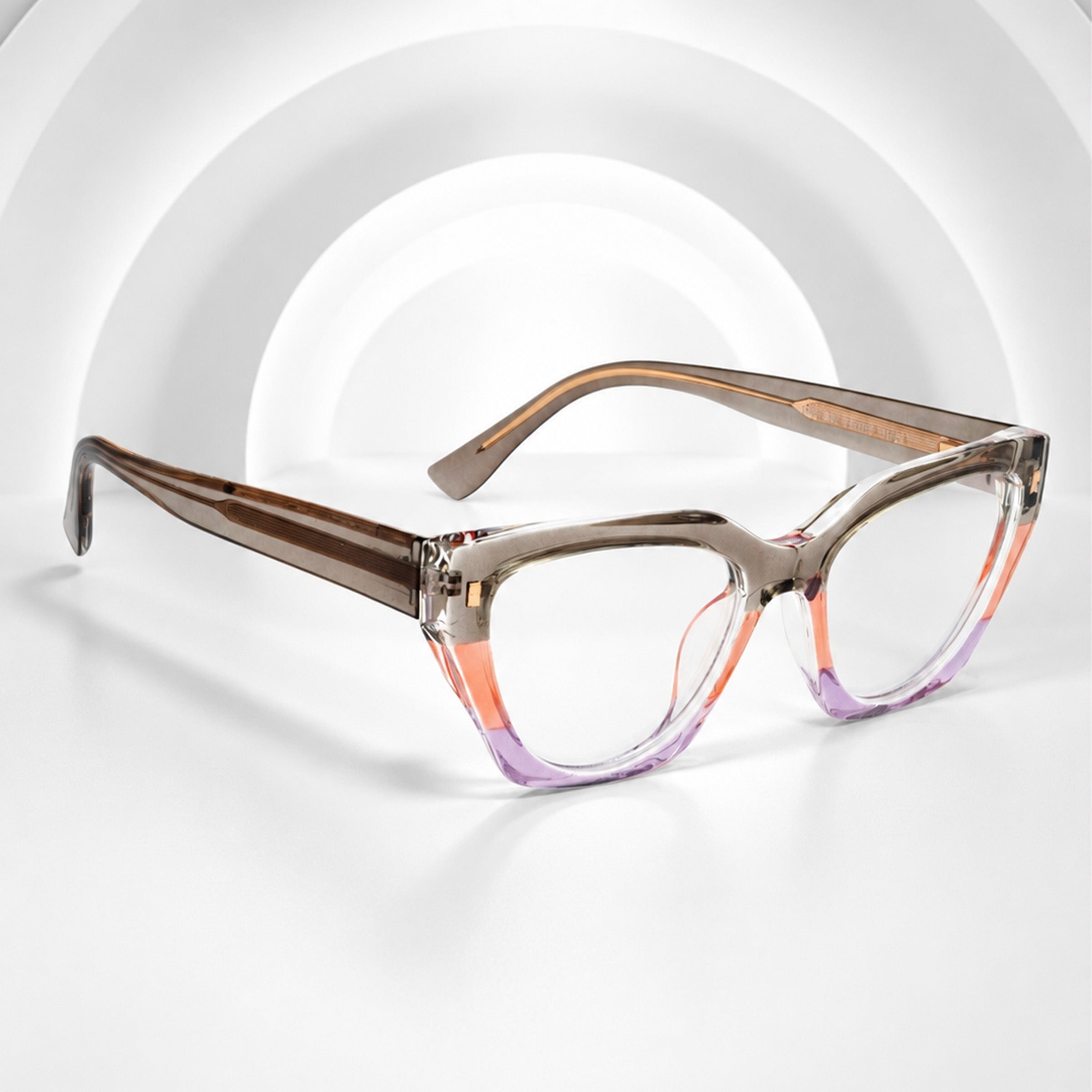 PERKEY Full Rim Cat Eye Blue Light Cut & Antiglare Computer Eyeglasses For Women  - OPTL0017-C1