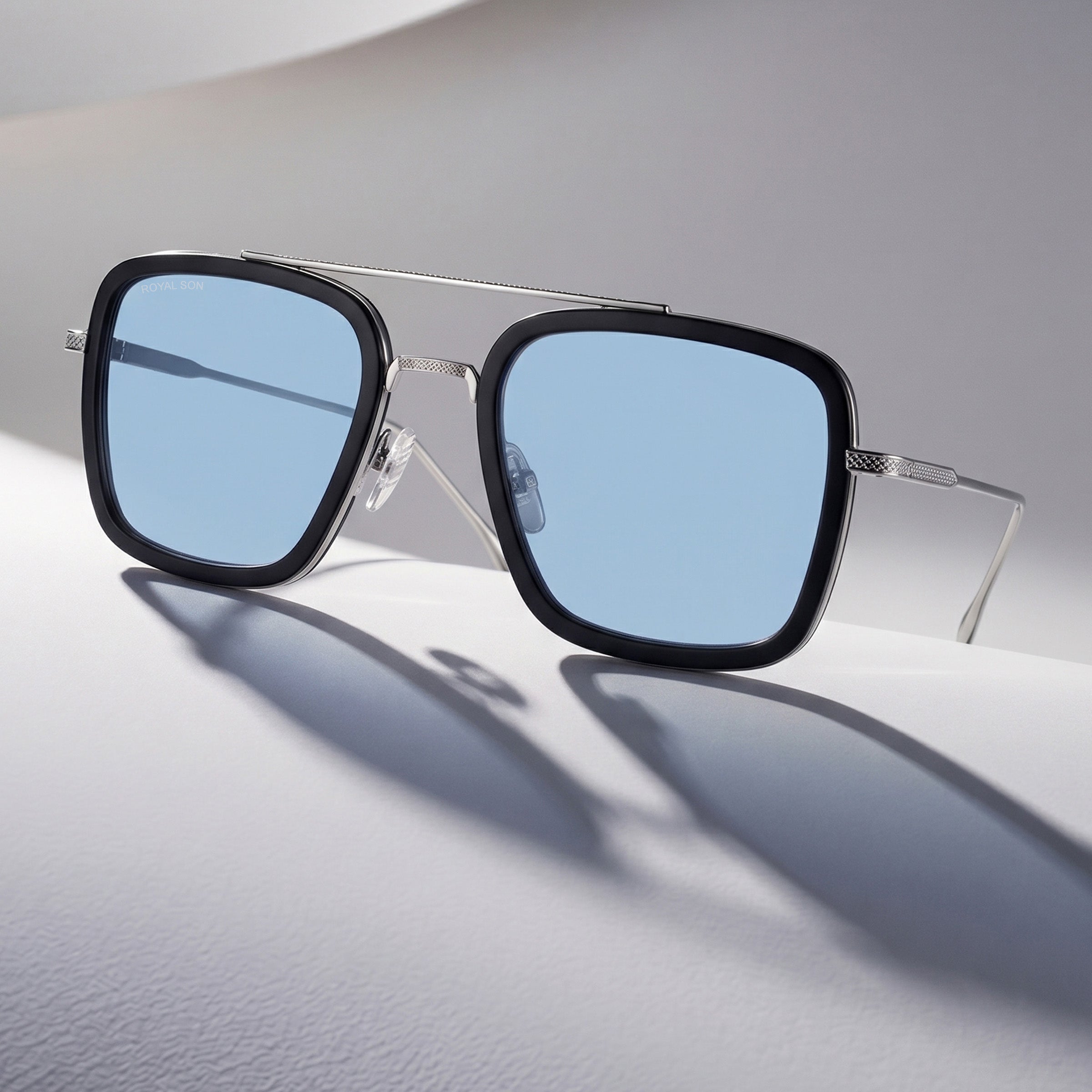 Royal Son Square UV Protected Men Women Sunglasses - CHI0074