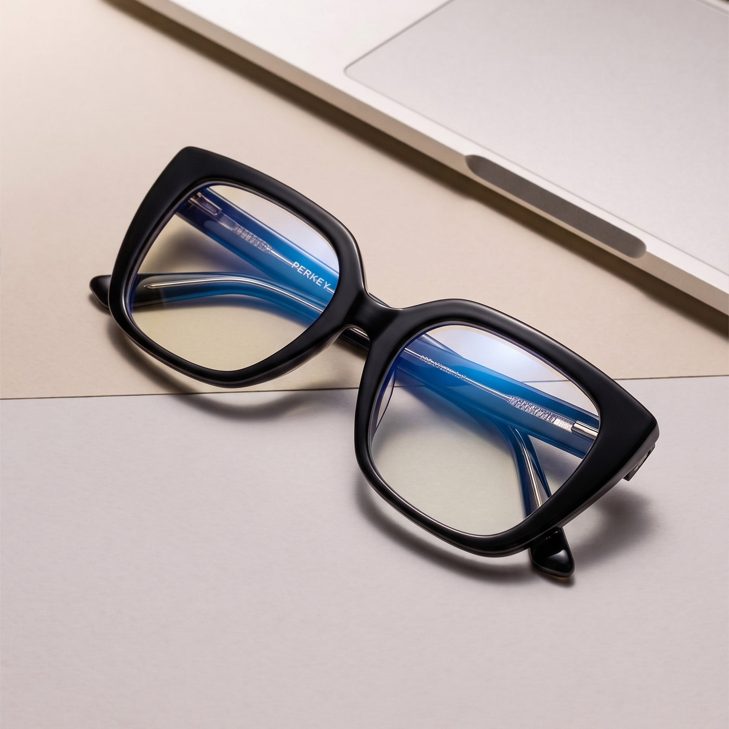 PERKEY Full Rim Square-Oversized  Spectacles Frames Men Women - OPTL002-C1