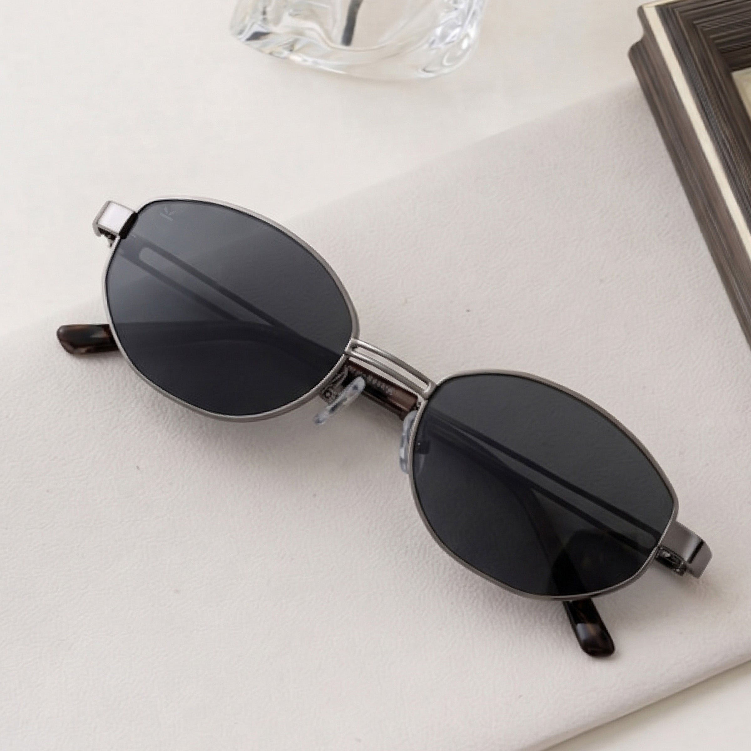 Perkey Oval UV Protection Sunglasses For Men & Women Stylish – PRKY0022-C1