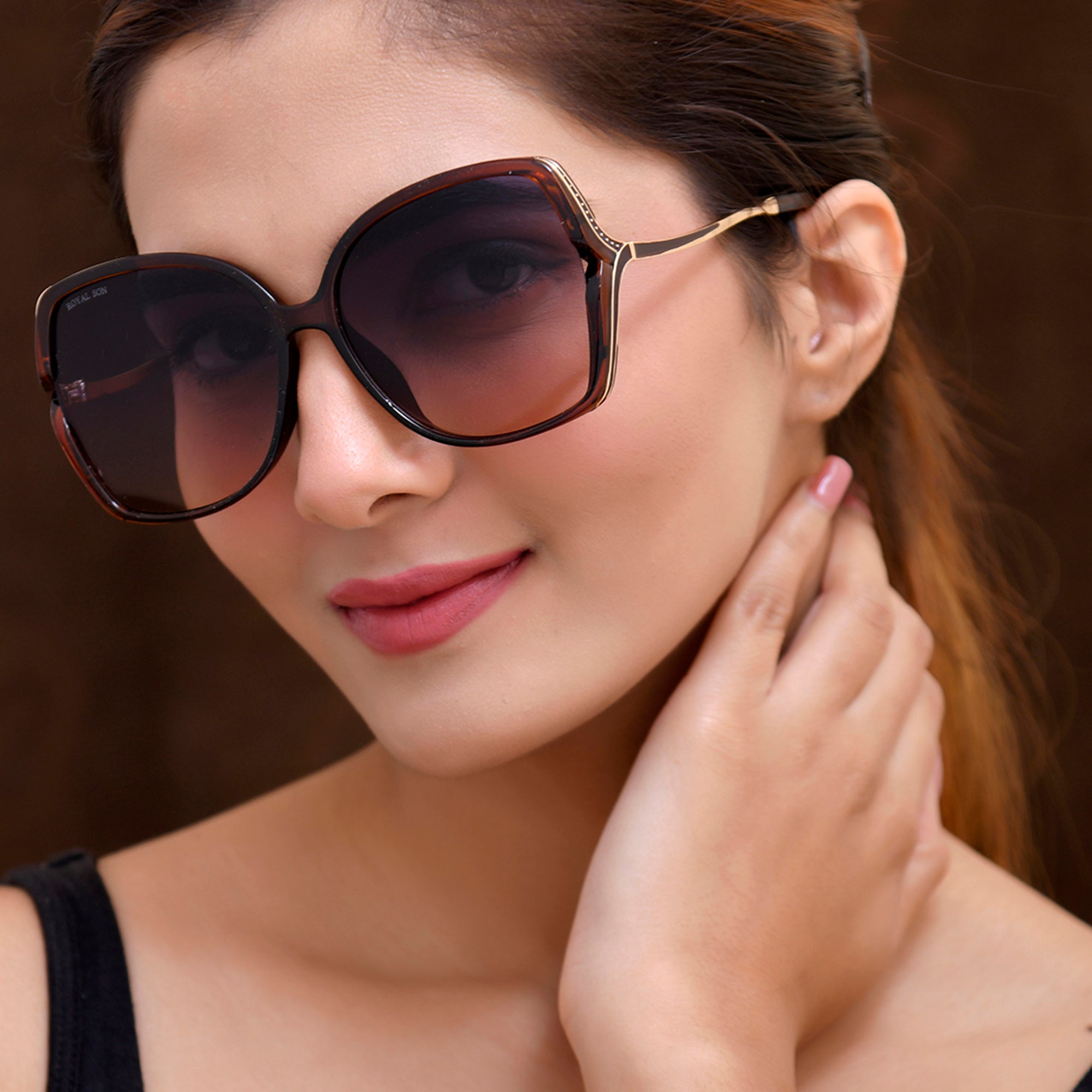 Royal Son Oversized Butterfly UV Protected Women Sunglasses - CHIWM00113-C3