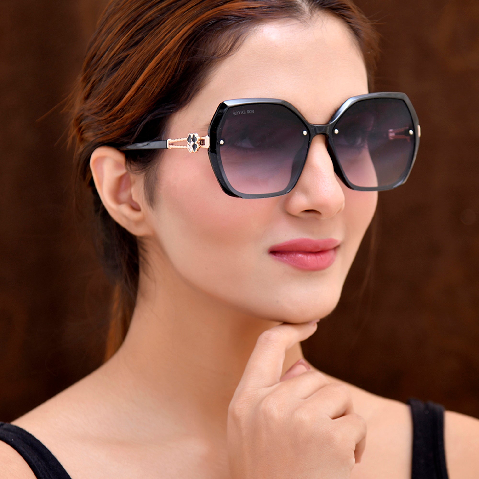 Royal Son Oversized Butterfly UV Protected Women Sunglasses - CHIWM00115-C1