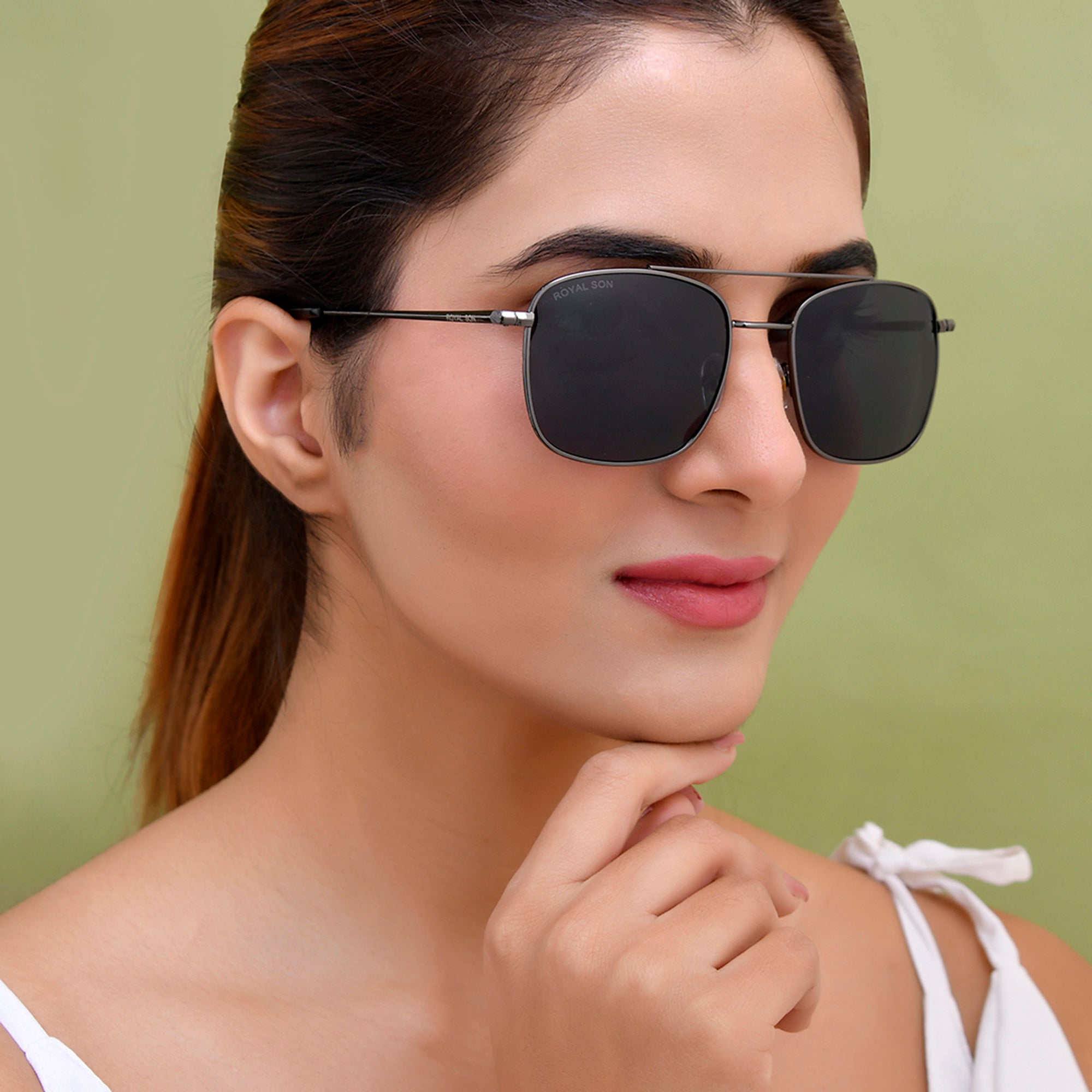 ROYAL SON UV Protected Square Sunglasses For Men And Women - RS0039AV