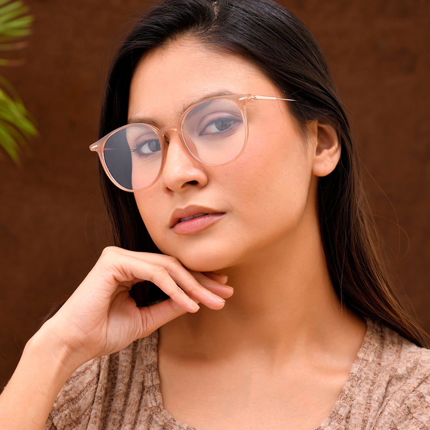 Royal Son Round Pink Blue Light Blocking Blue Cut Eyeglasses Men Women - SF0089-C3