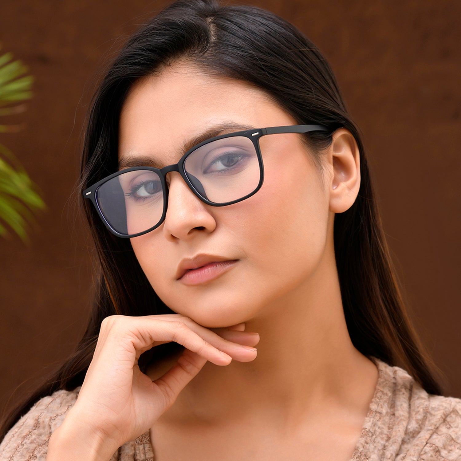 Royal Son Pilot Black Spectacles Frames Men Women - SF0061-C1