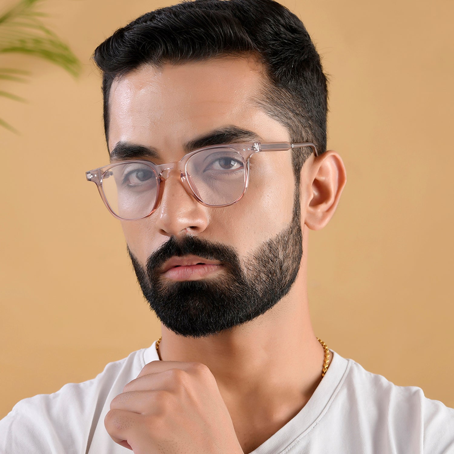 Royal Son Sqaure Brown Anti glare Blue Cut Spectacles Frames Men Women - SF0058-C4