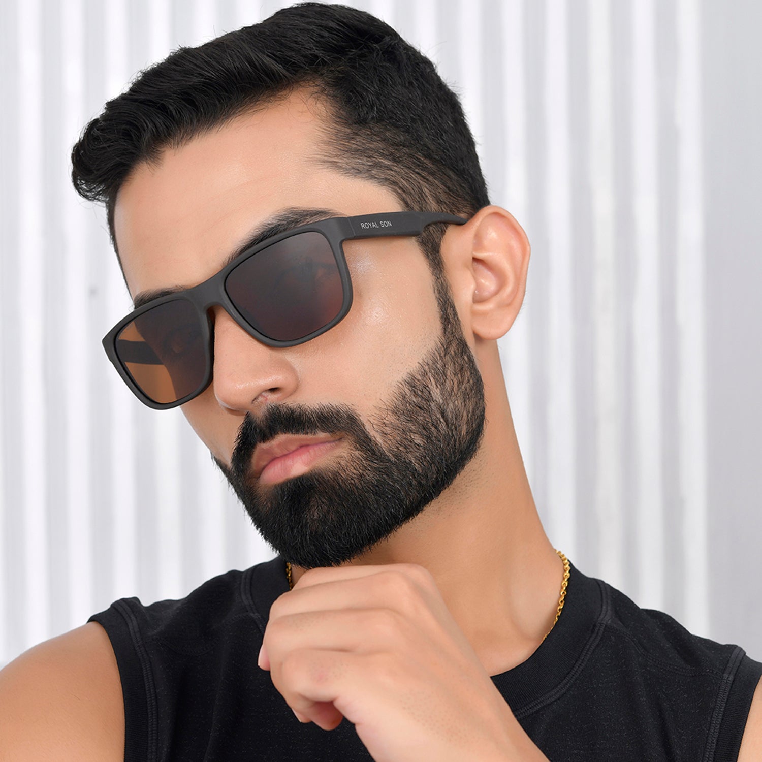 Royal Son Sports Black Polarized Sunglasses Men Women- CHI00173-C2