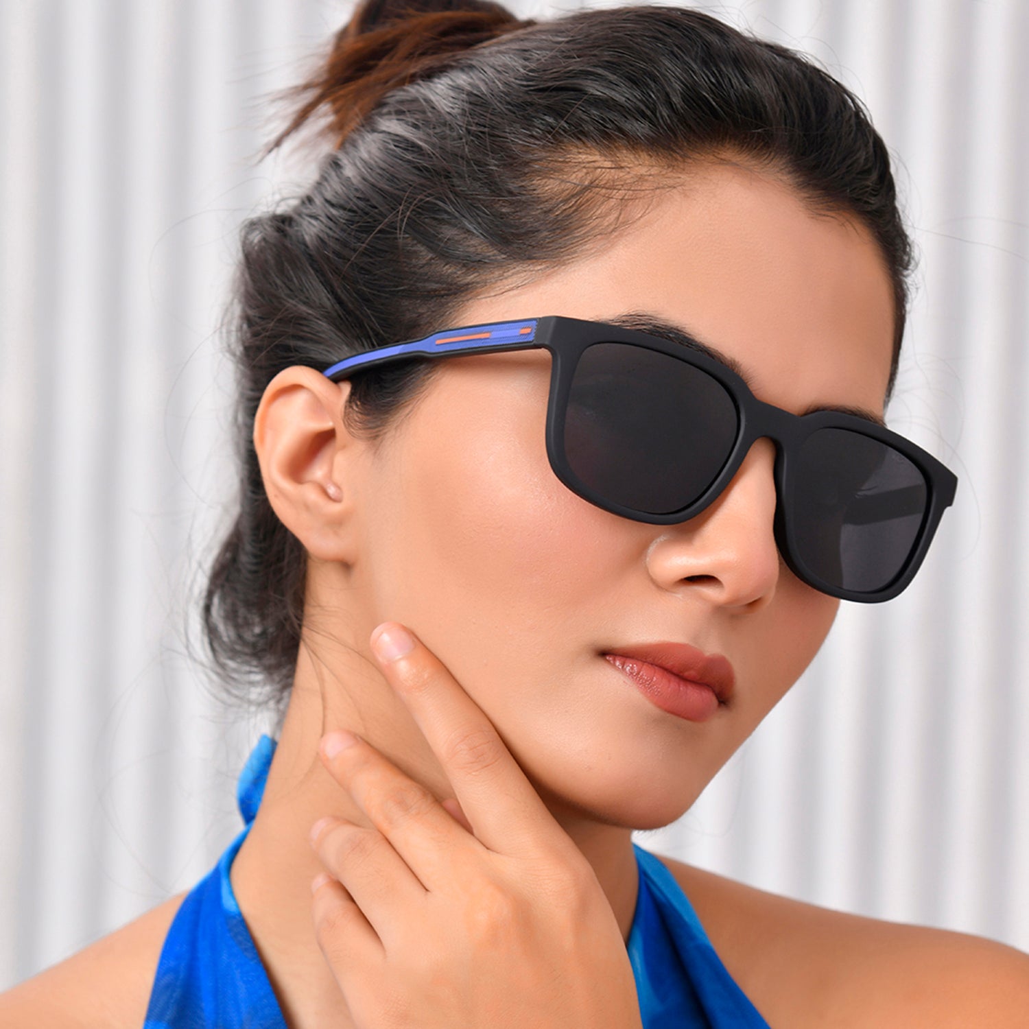 Royal Son Square Black UV Protection Polarized Sunglasses Men Women - CHI00152-C2