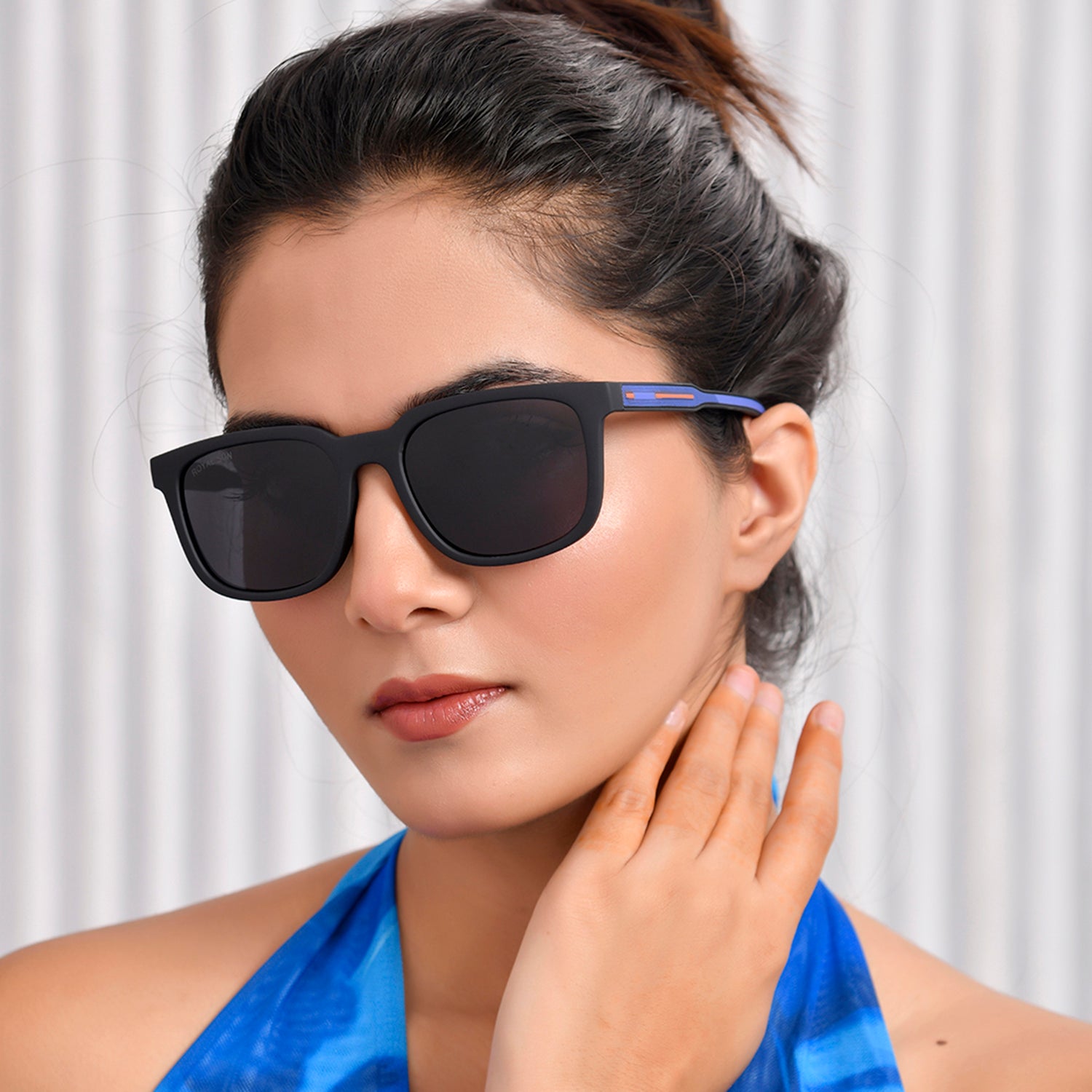 Royal Son Square Black UV Protection Polarized Sunglasses Men Women - CHI00152-C2