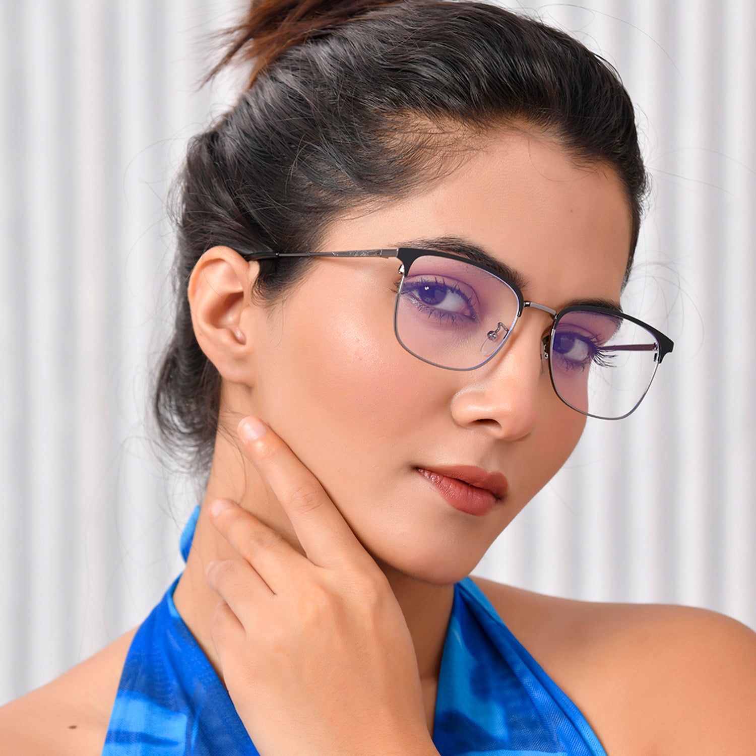 Royal Son Square Black Computer Glasses Blue Light Blocking Spectacles Frames Men Women - SF0087-C1