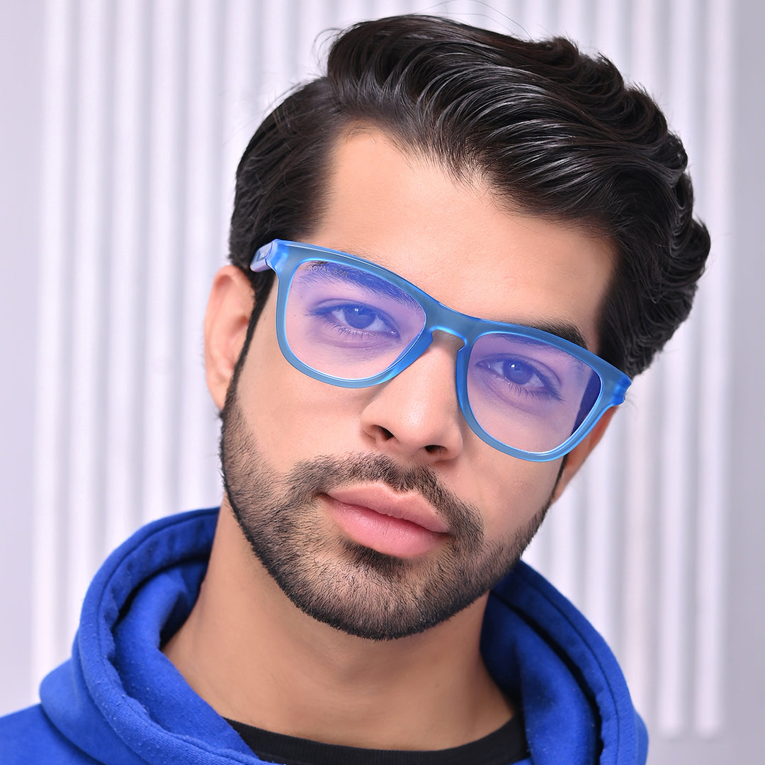 ROYAL SON Stylish Blue Cut Specs For Men Women - SF-RS2020-C12