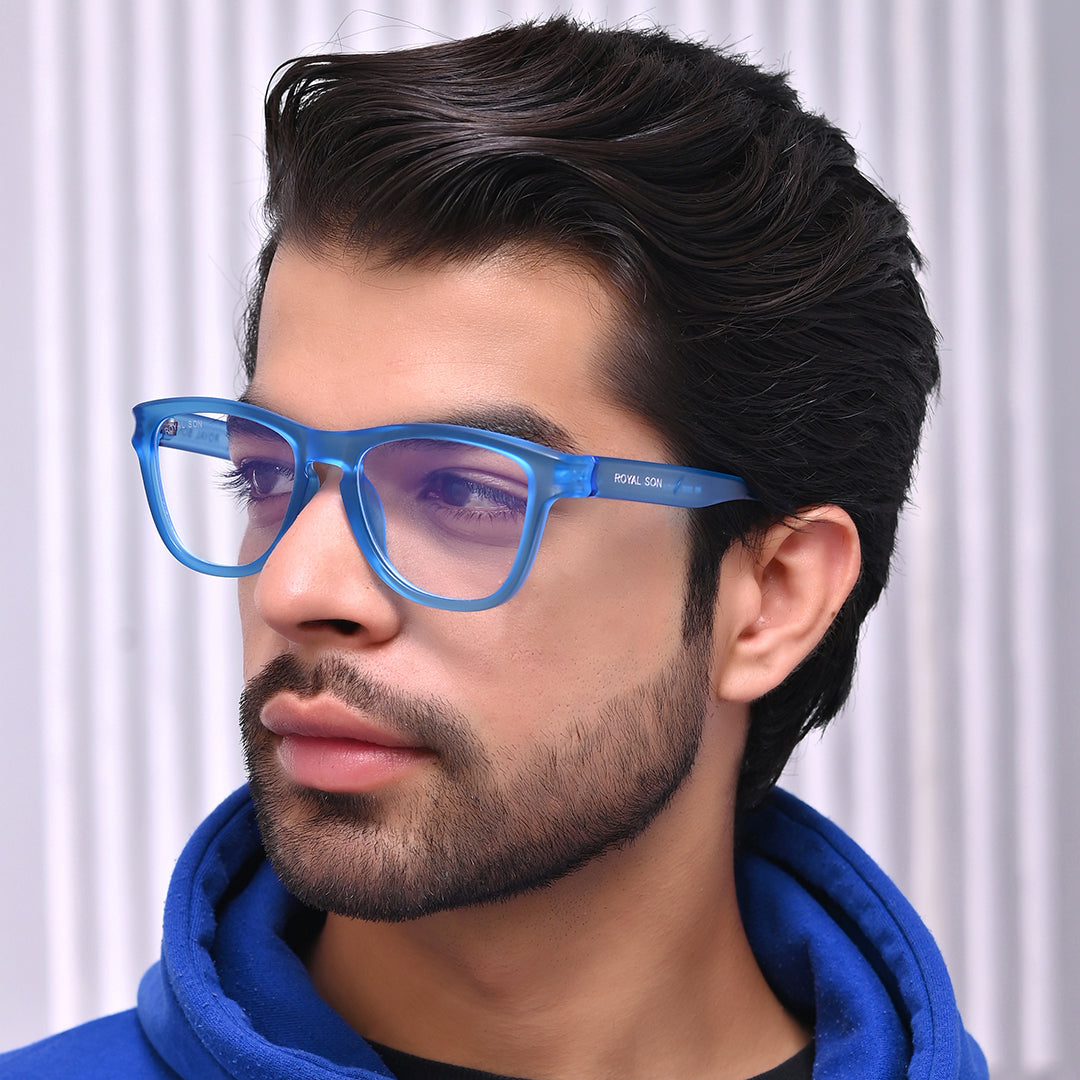 ROYAL SON Stylish Blue Cut Specs For Men Women - SF-RS2020-C12