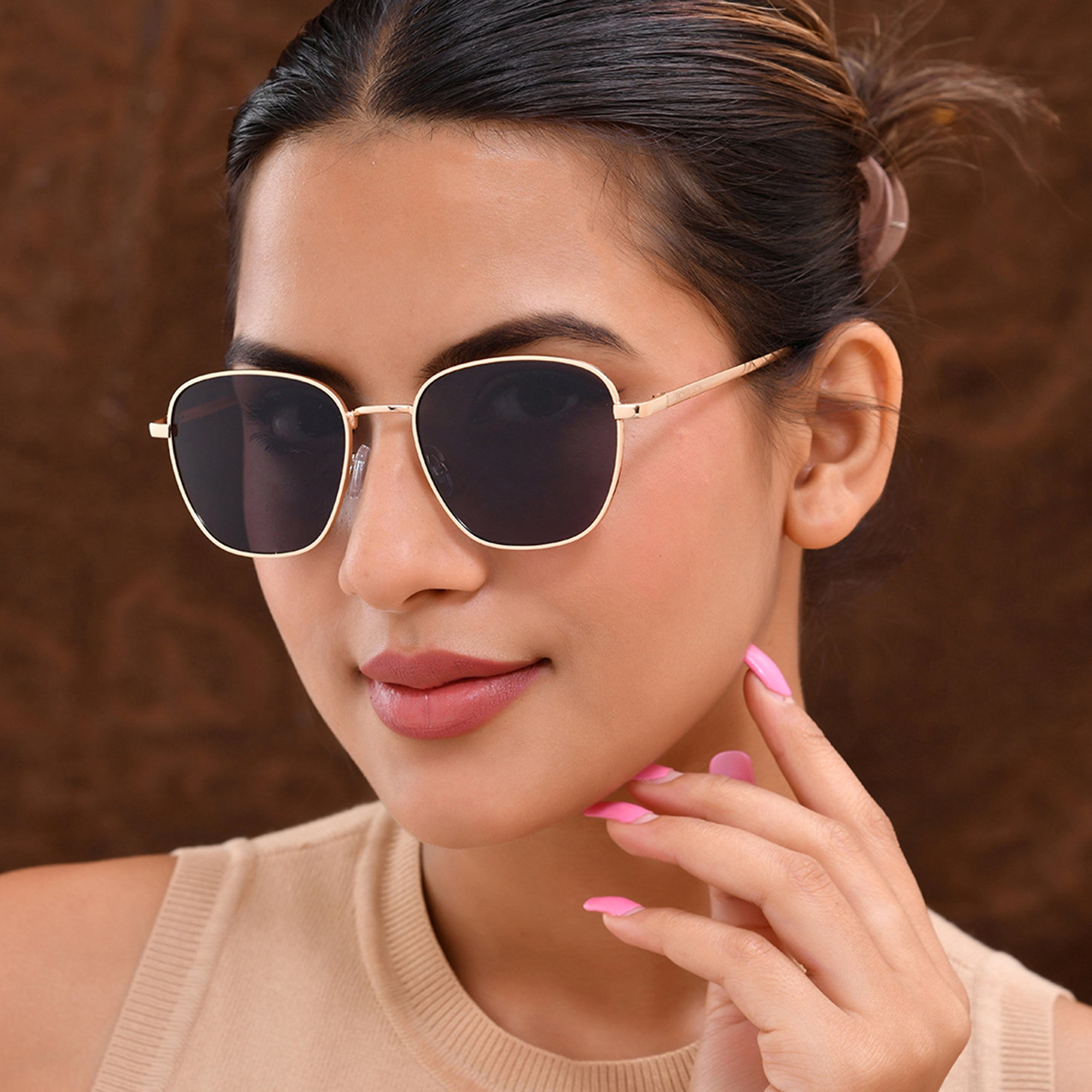 Royal Son Cooling UV Protection Square Sunglasses for Men & Women - SG-RS4040-C3