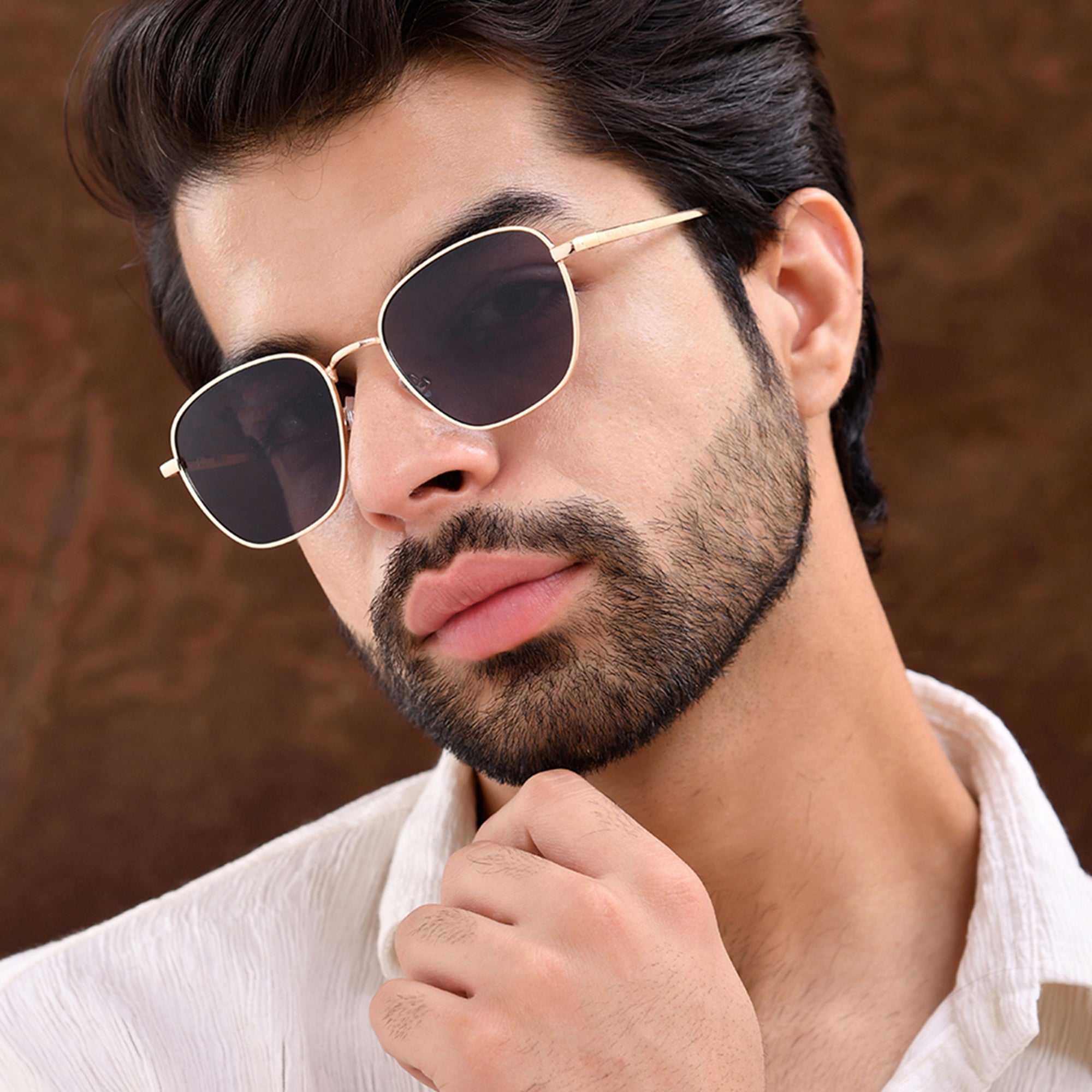 Royal Son Cooling UV Protection Square Sunglasses for Men & Women - SG-RS4040-C3
