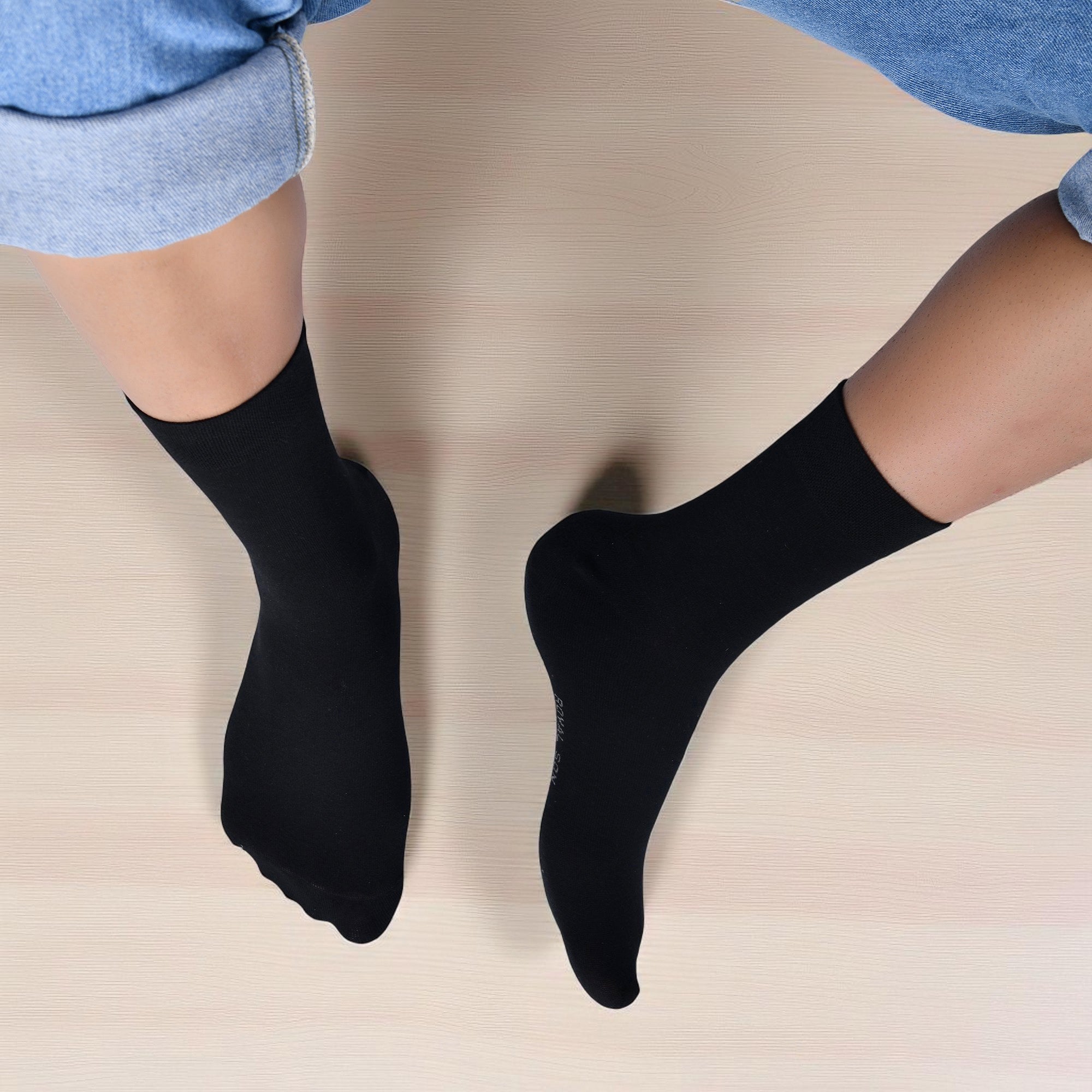 ROYAL SON Men’s Cotton Crew Socks - 3 Pairs - SC106-C2