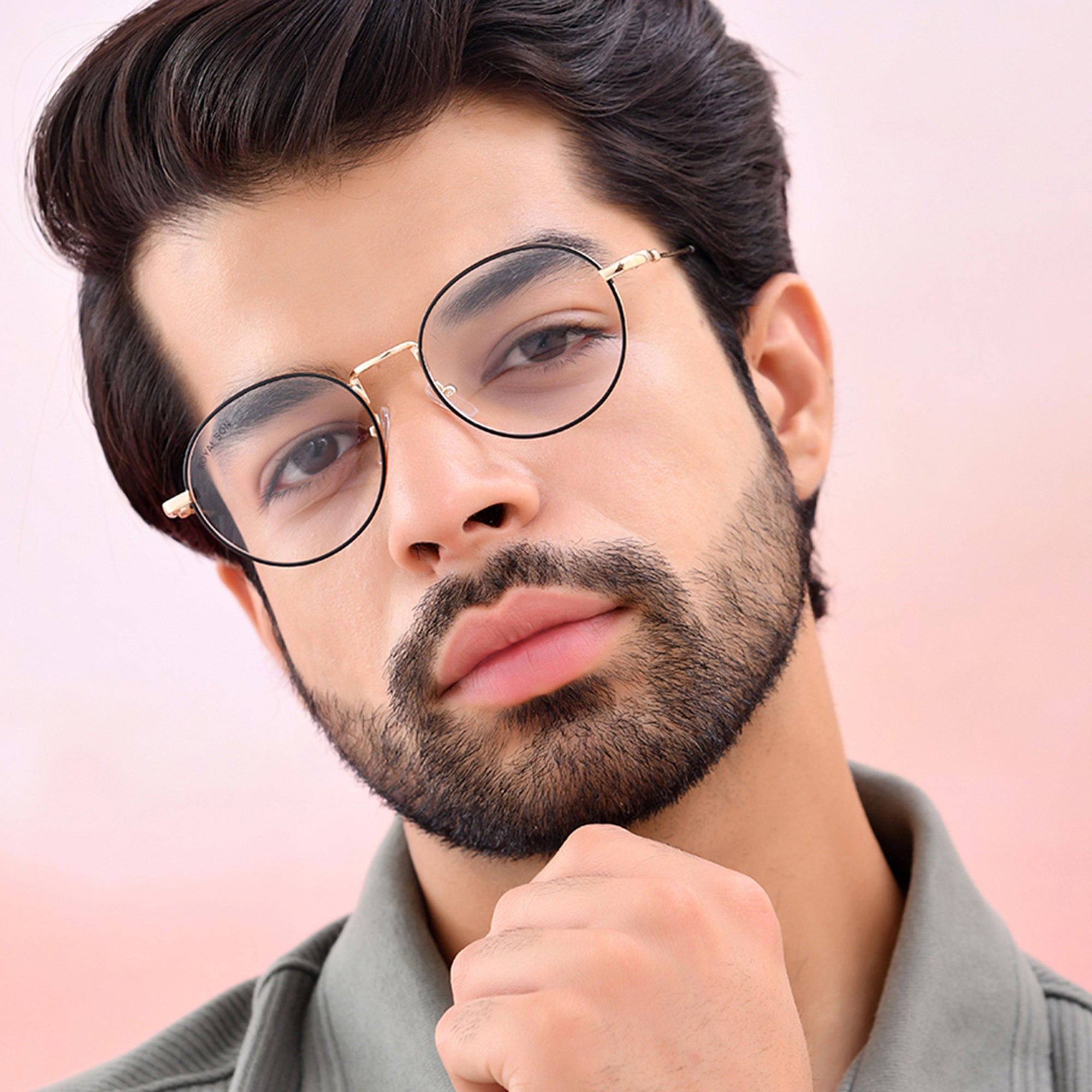 Royal Son Round Men Women Eye Glasses - SF001-C2