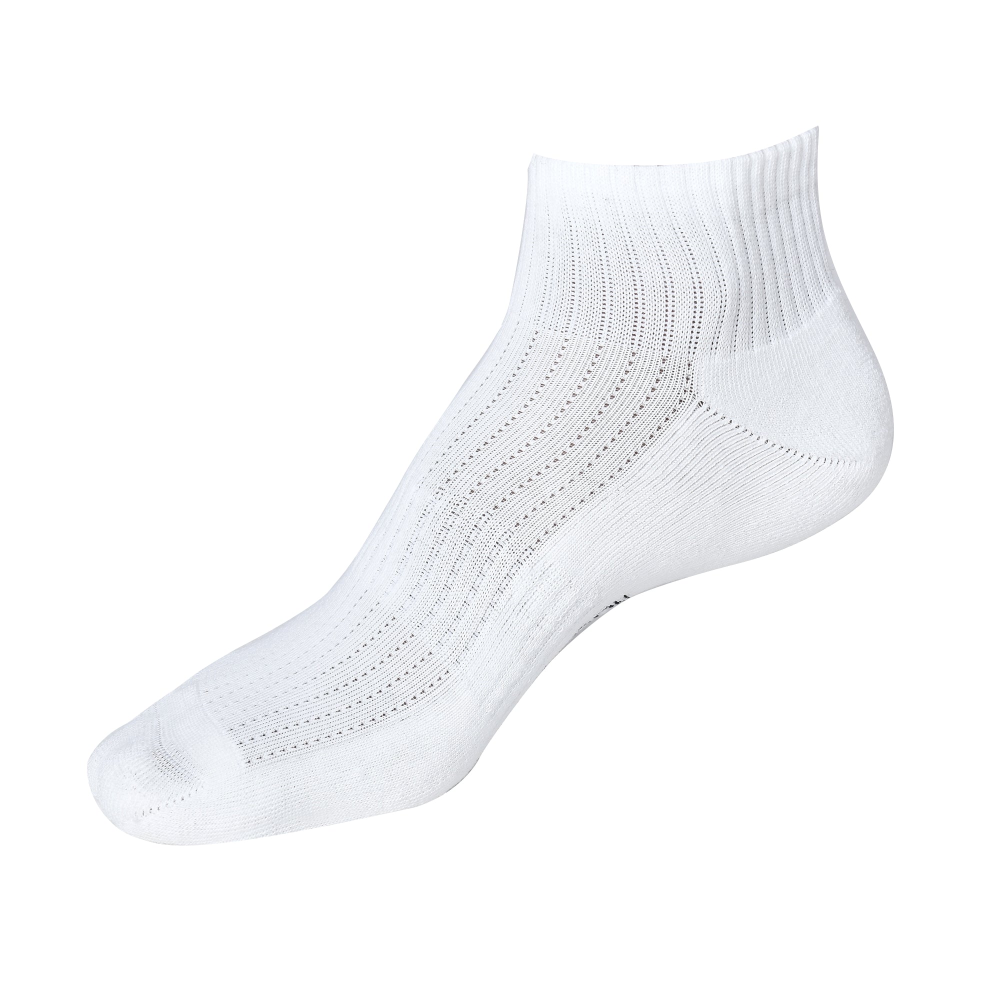 ROYAL SON Men’s Ankle Length Cotton Socks – Breathable Mesh, Cushioned Sole – 3 Pairs - SC105-C3