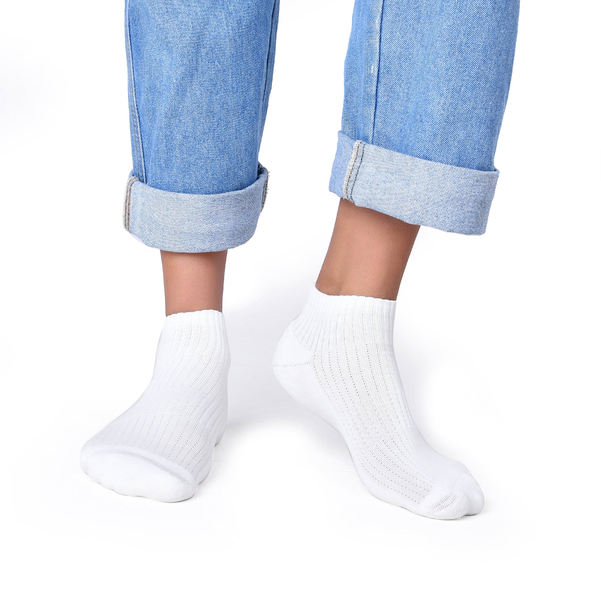 ROYAL SON Men’s Ankle Length Cotton Socks – Breathable Mesh, Cushioned Sole – 3 Pairs - SC105-C3