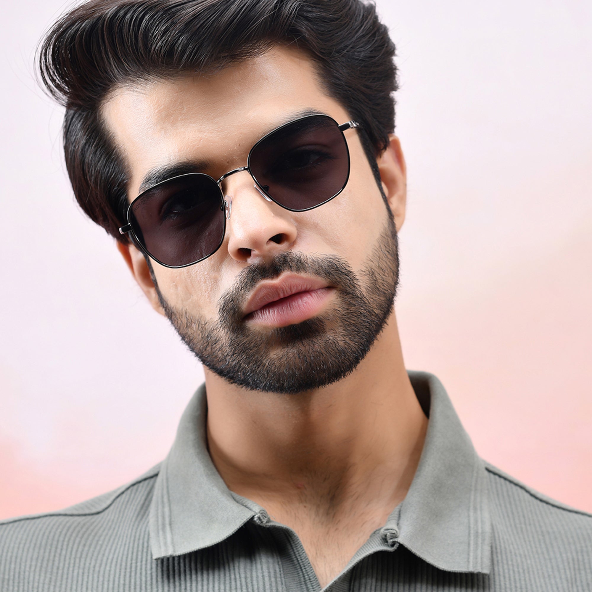 ROYAL SON Black UV Protection Sunglasses for Men Women - SG-RS4040-C1