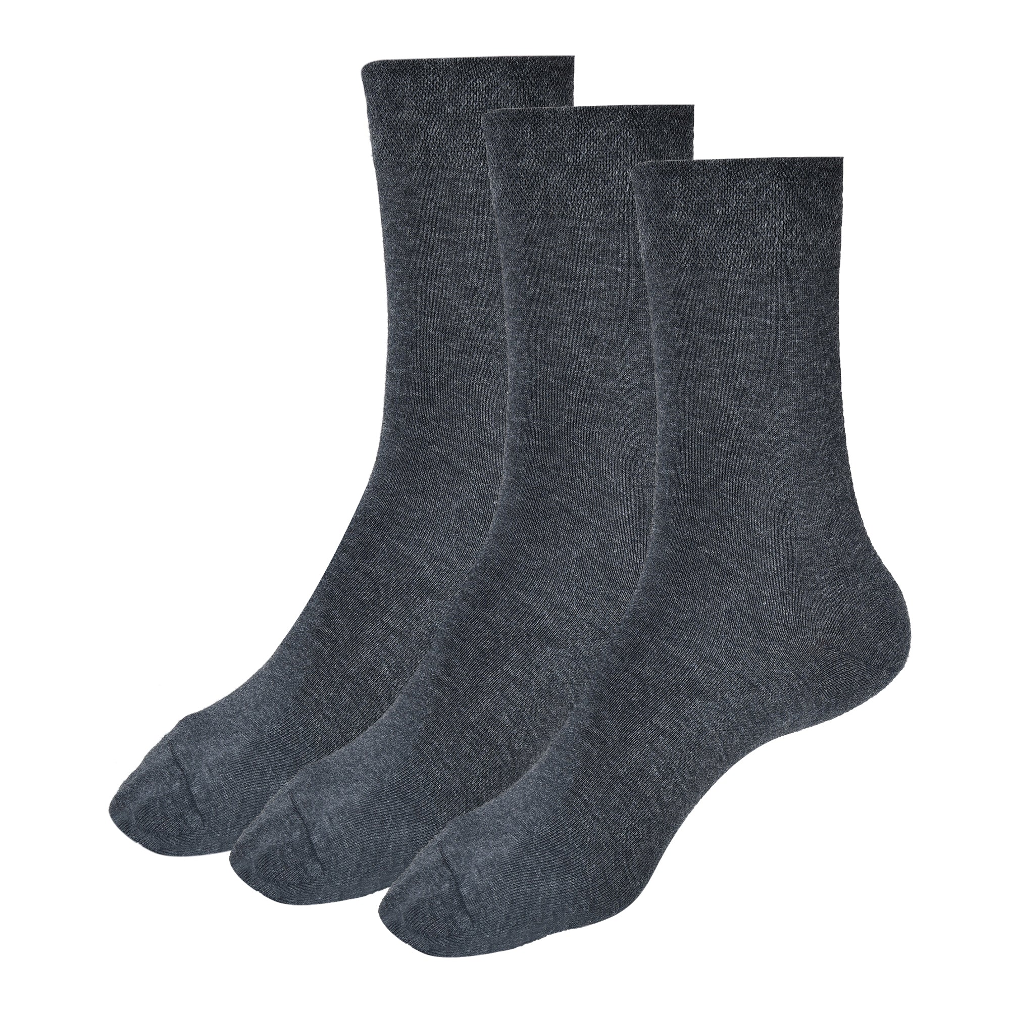 ROYAL SON Men’s Cotton Crew Socks - 3 Pairs - SC106-C3