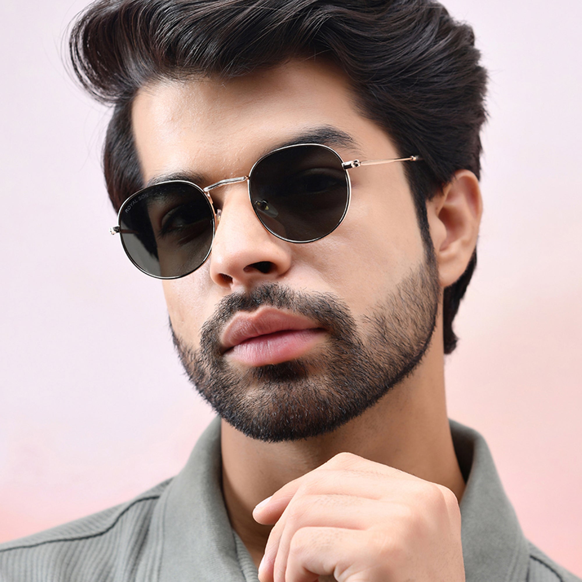 ROYAL SON UV Protected Round Sunglasses For Men and Women - RS0032AV