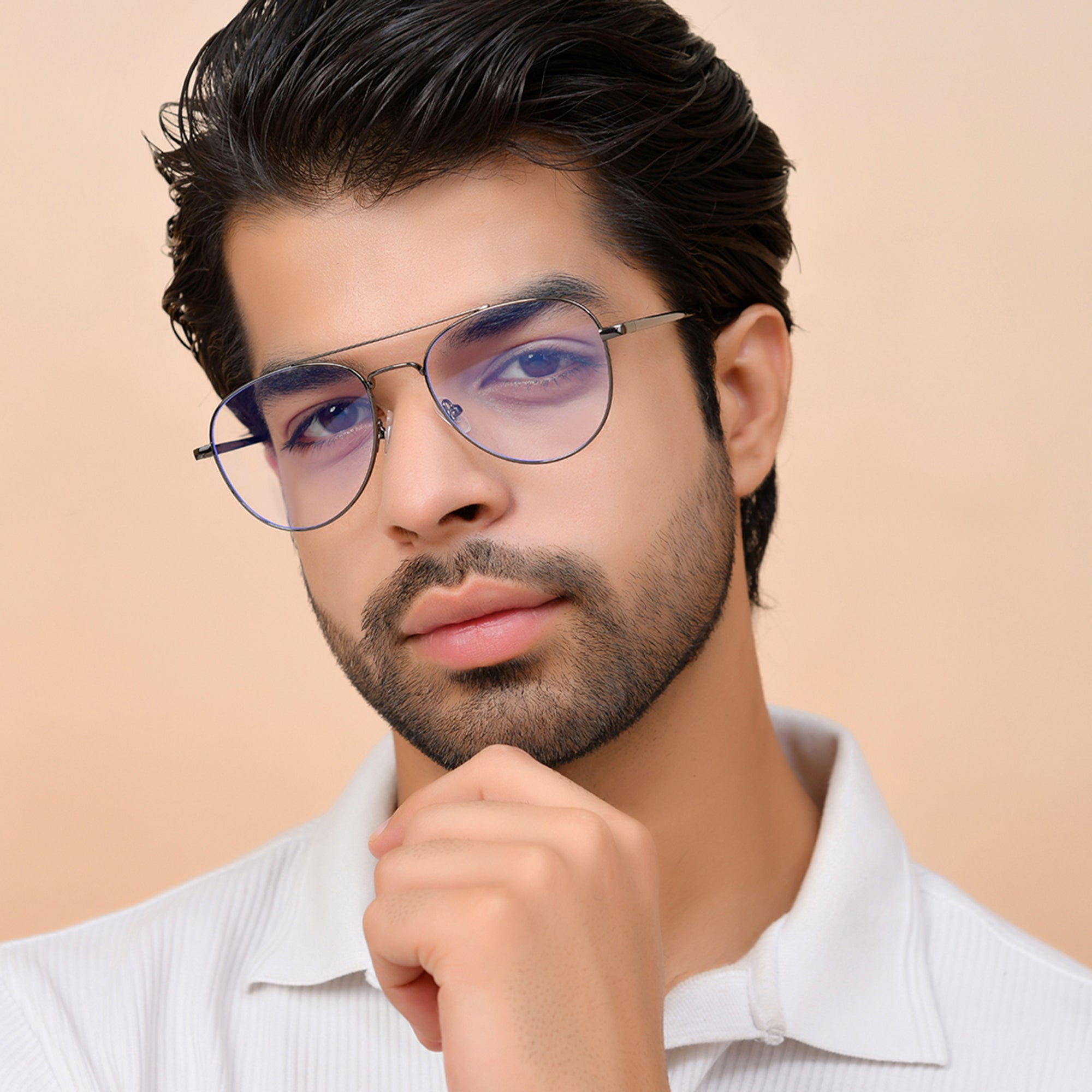 ROYAL SON Blue Block Spectacles Frames for Men and Women – RS5050-C1