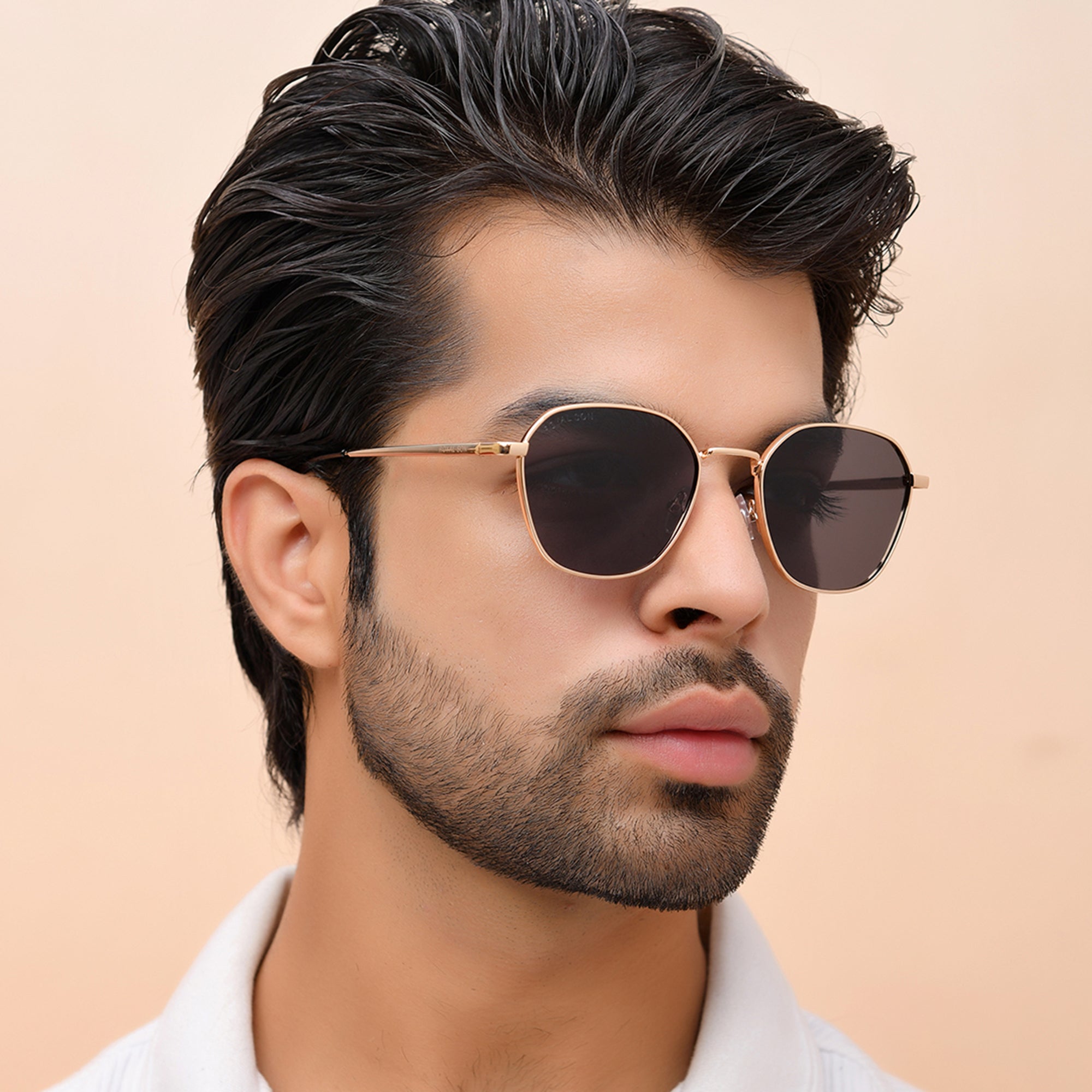 ROYAL SON Full Rim Square Polarized Sunglasses with UV Protection For Men and Women - SG-RS6060-C3