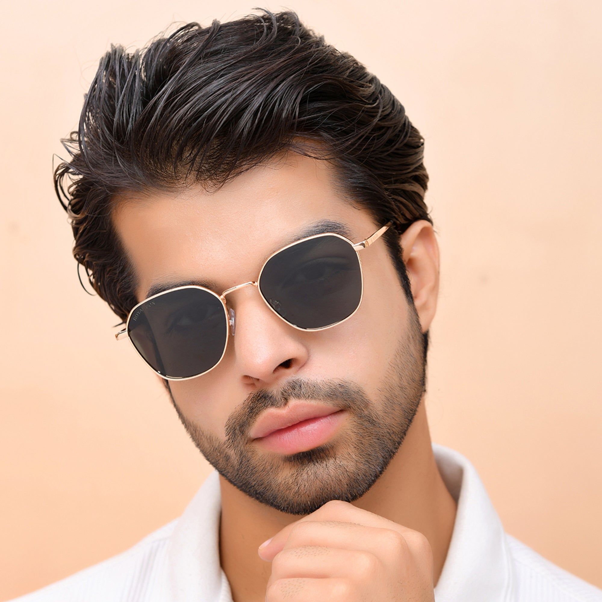 ROYAL SON Full Rim Polarized Sunglasses with UV Protection For Men and Women - SG-RS6060-C4