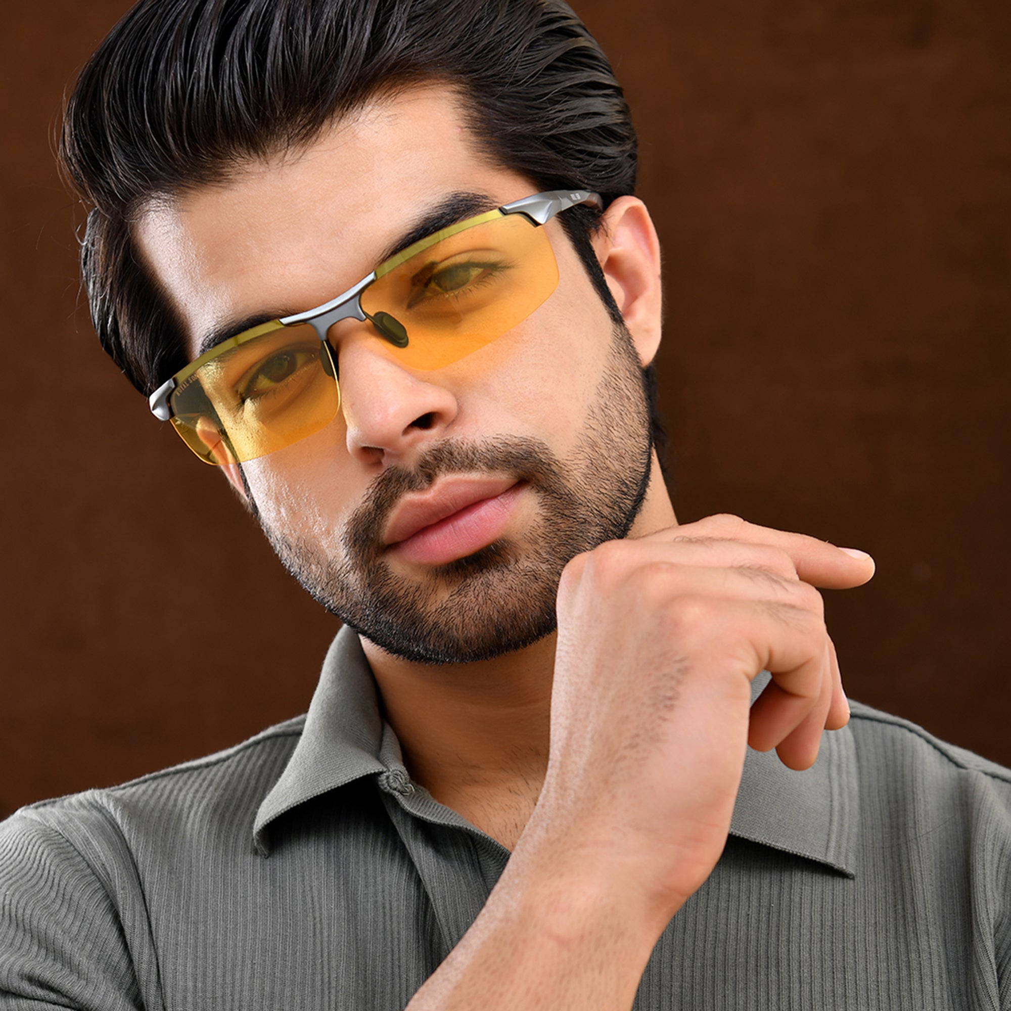 Royal Son Wrap-Around Polarized Men Sunglasses - CHI0094-C4